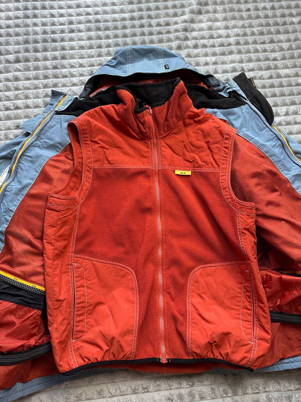 Oakley Used OAKLEY Vintage 2in1 Ski Jacket M Blue White Rare Model Size US M / EU 48-50 / 2 - 7 Thumbnail