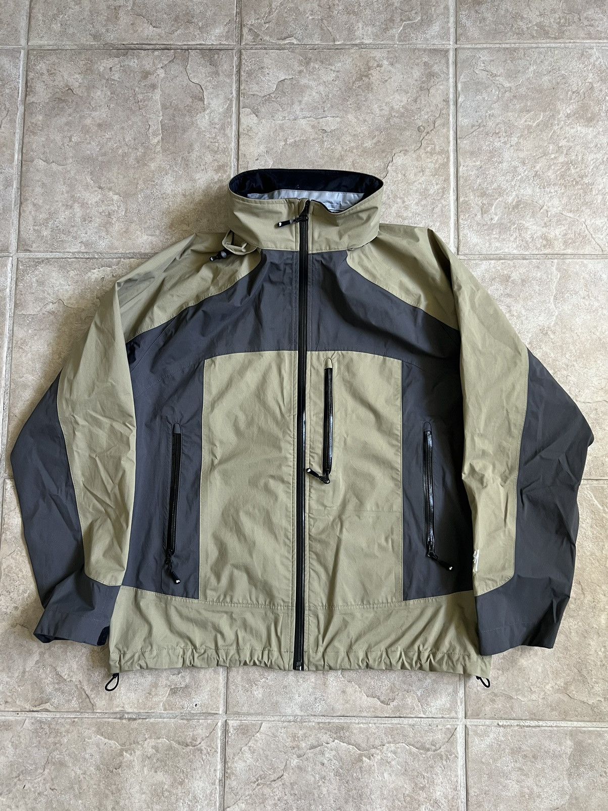 Beach Stussy Taped Seam Rain Shell Jacket Stussy Rare Stussy Taped 