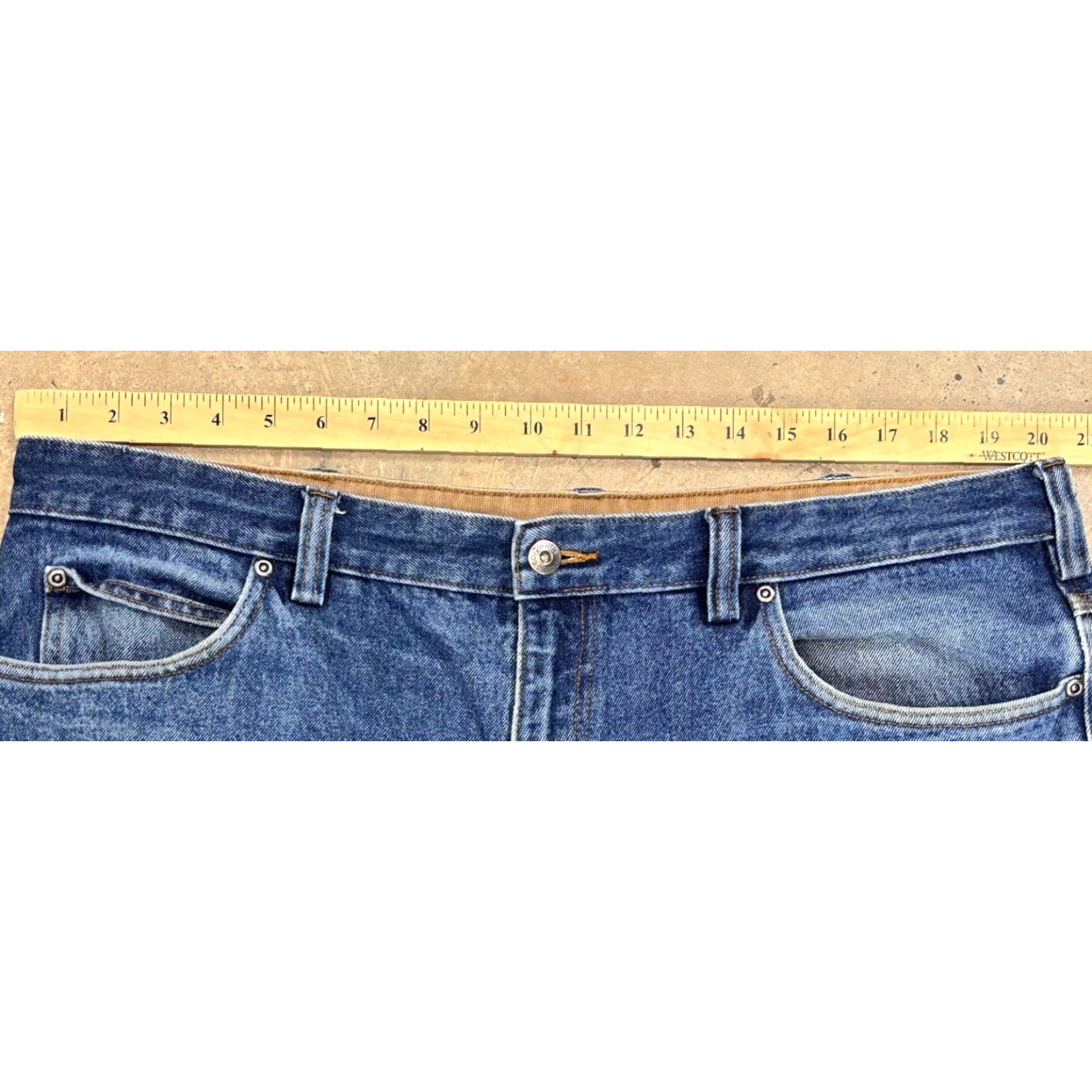 CO Duluth Trading Co Jeans Sz 40x33 Men’s Blue Straight Leg Gusset Size US 40 / EU 56 - 6 Thumbnail