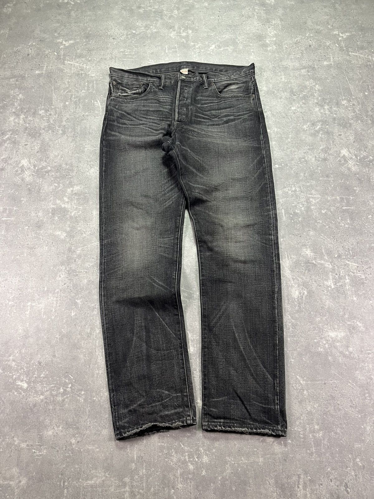 RRL Ralph Lauren × Ralph Lauren RRL Ralph Lauren Slim Narrow Faded Selvedge Denim Jeans 38 Size US 38 / EU 54 - 1 Thumbnail
