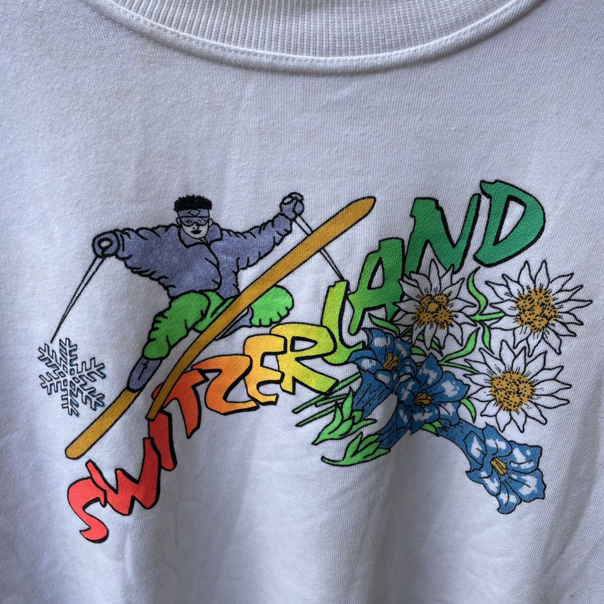 Other 🔥Vintage 90s Switzerland Ski Pop Art Design Sweatshirts Size US M / EU 48-50 / 2 - 5 Thumbnail