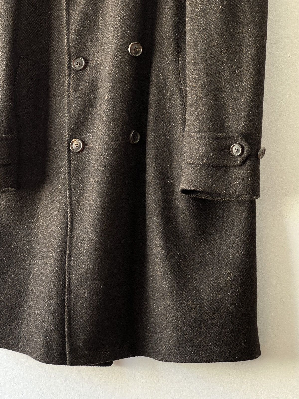 Designer × Lanvin × Vintage Rare Vintage Lanvin Double-Breasted Cashmere Wool Coat Size US M / EU 48-50 / 2 - 17 Thumbnail
