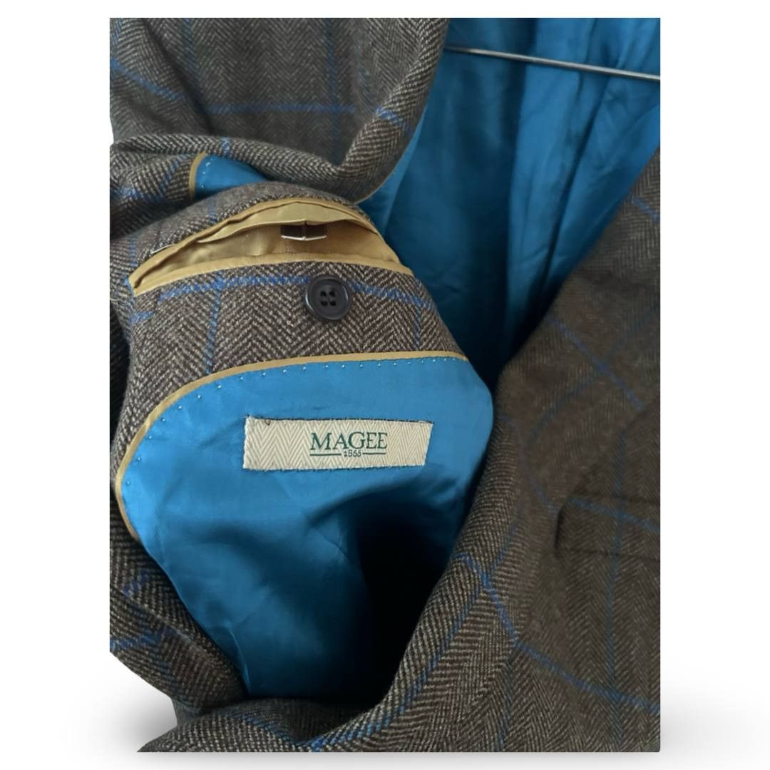 Magee Magee Herringbone blazer #1196 Size US M / EU 48-50 / 2 - 2 Thumbnail