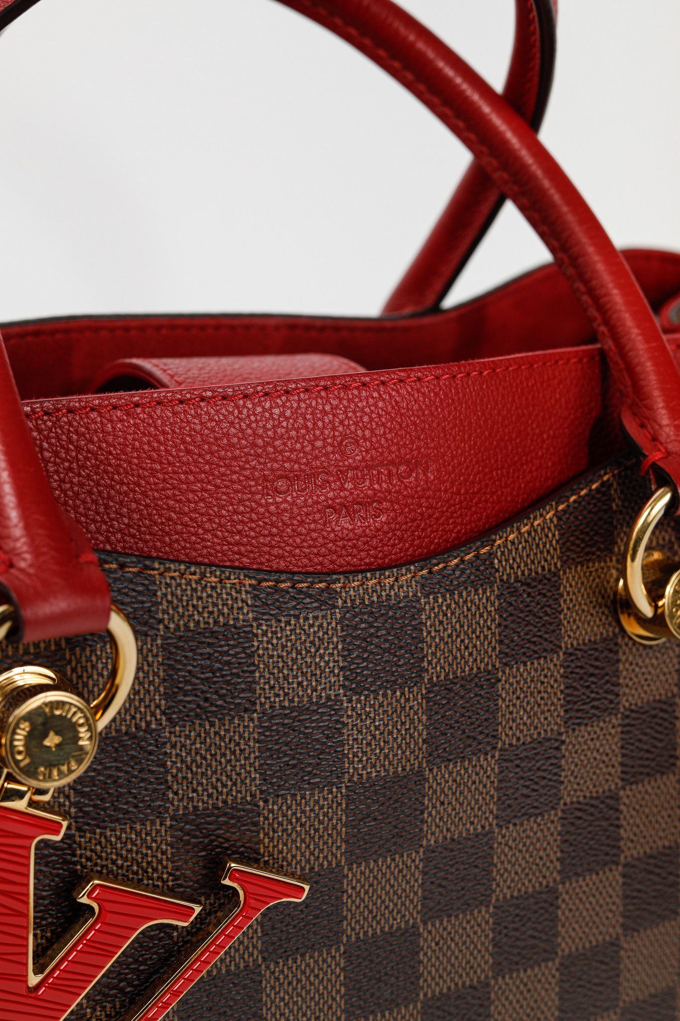 Louis Vuitton Louis Vuitton Riverside Damier Ebene Lie de Vin Tote Size ONE SIZE - 11 Thumbnail