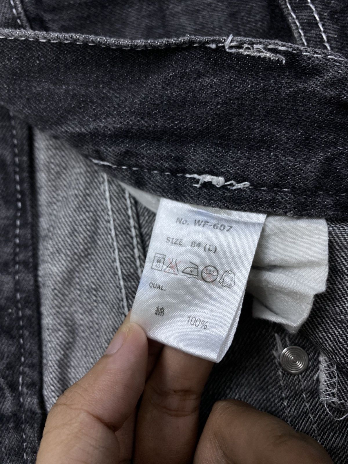 If Six Was Nine Vintage Doublefocus Washed Grey 3/4 Denim Pants Size US 34 / EU 50 - 14 Thumbnail