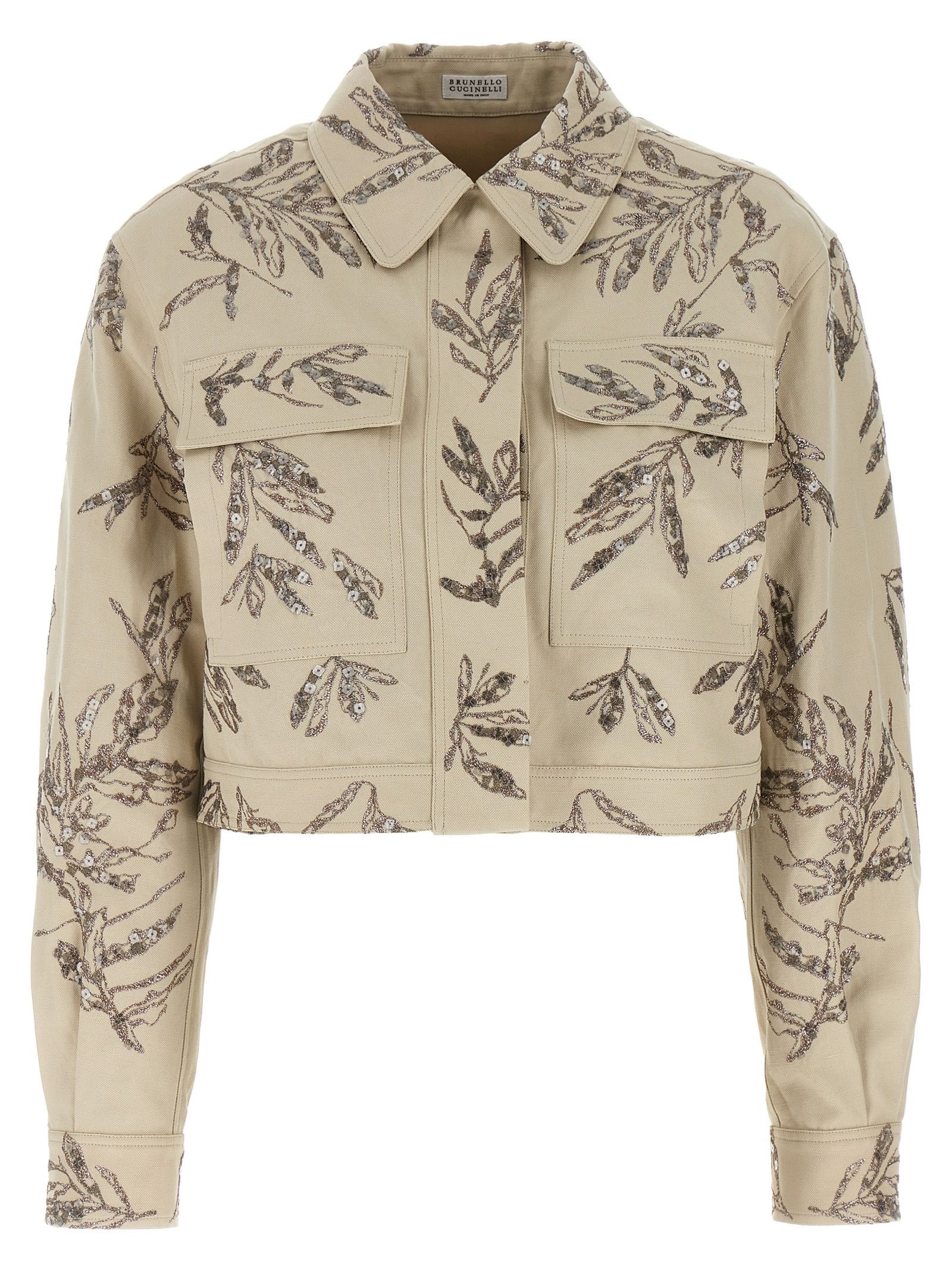 Brunello Cucinelli Embroidered Jacket Size M / US 6-8 / IT 42-44 - 1 Thumbnail