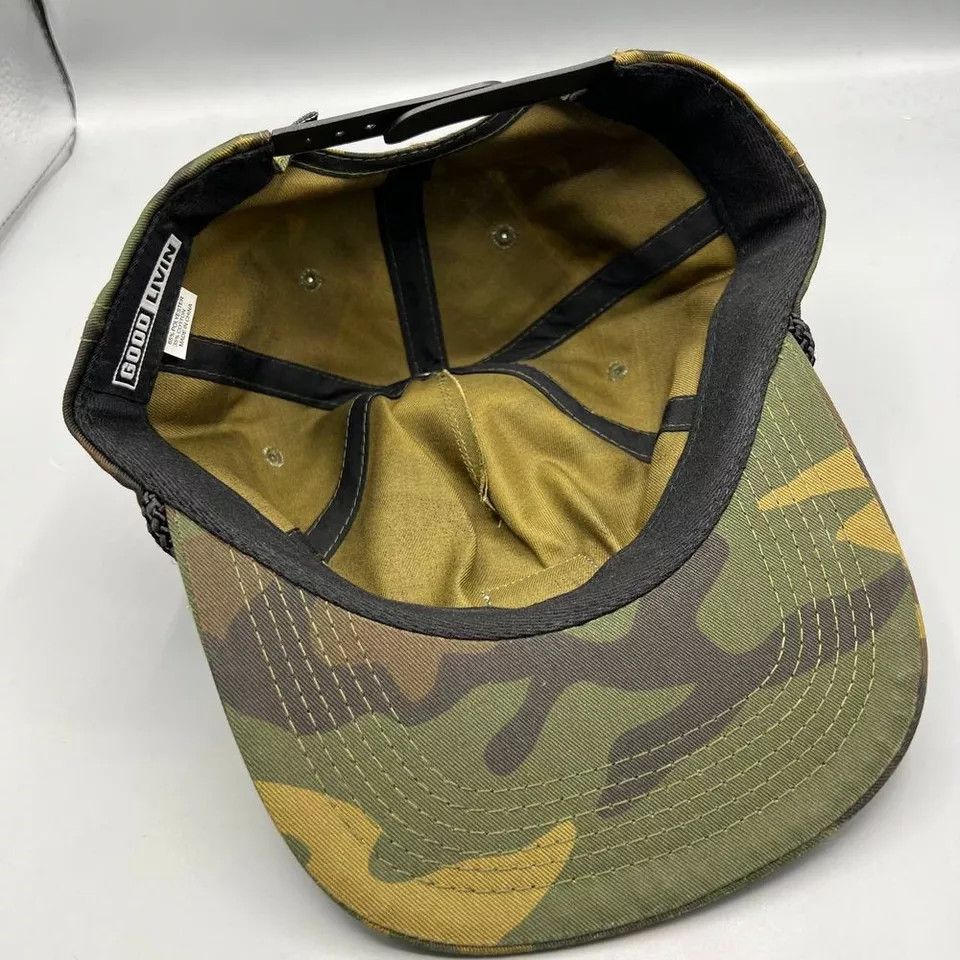Goodlife Good Livin Hat Men Green Camouflage Skate Snap Back Cap Size ONE SIZE - 5 Thumbnail