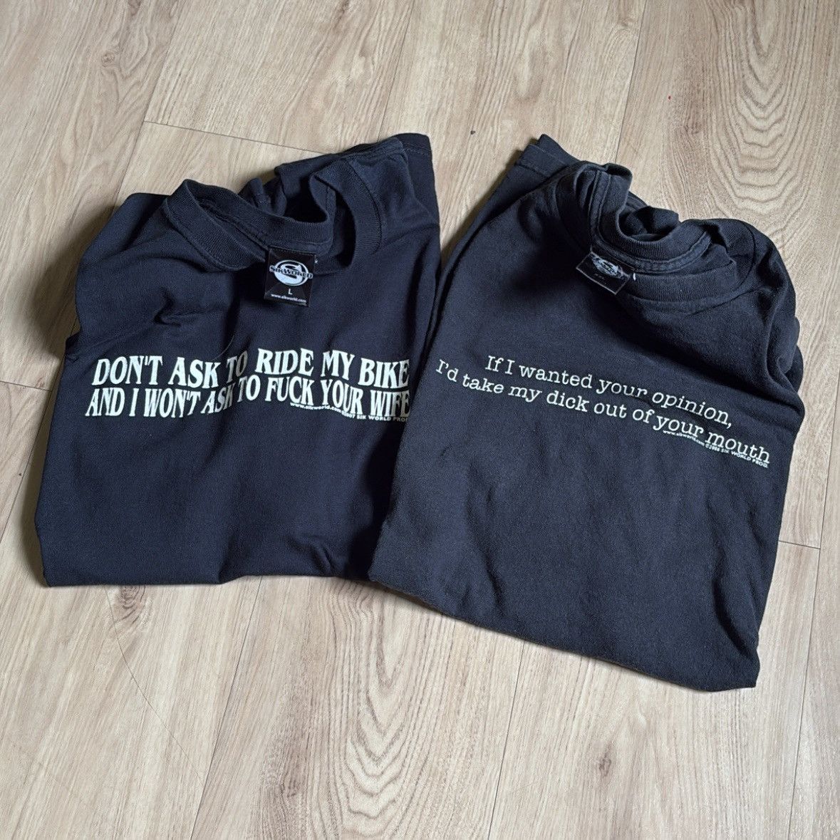 Vintage BUNDLE DEAL VINTAGE WORDING/HUMOR/STATEMENT TEE Size US L / EU 52-54 / 3 - 2 Thumbnail