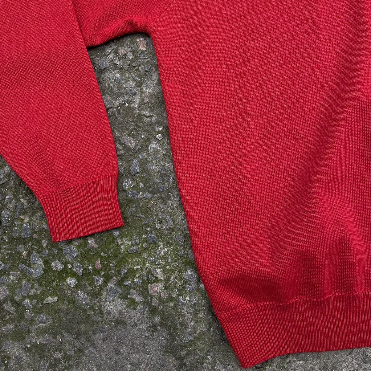 Lacoste × Vintage Vintage Lacoste Sweater Red XL-XXL (8) Streetwear Wool Size US XXL / EU 58 / 5 - 8 Thumbnail