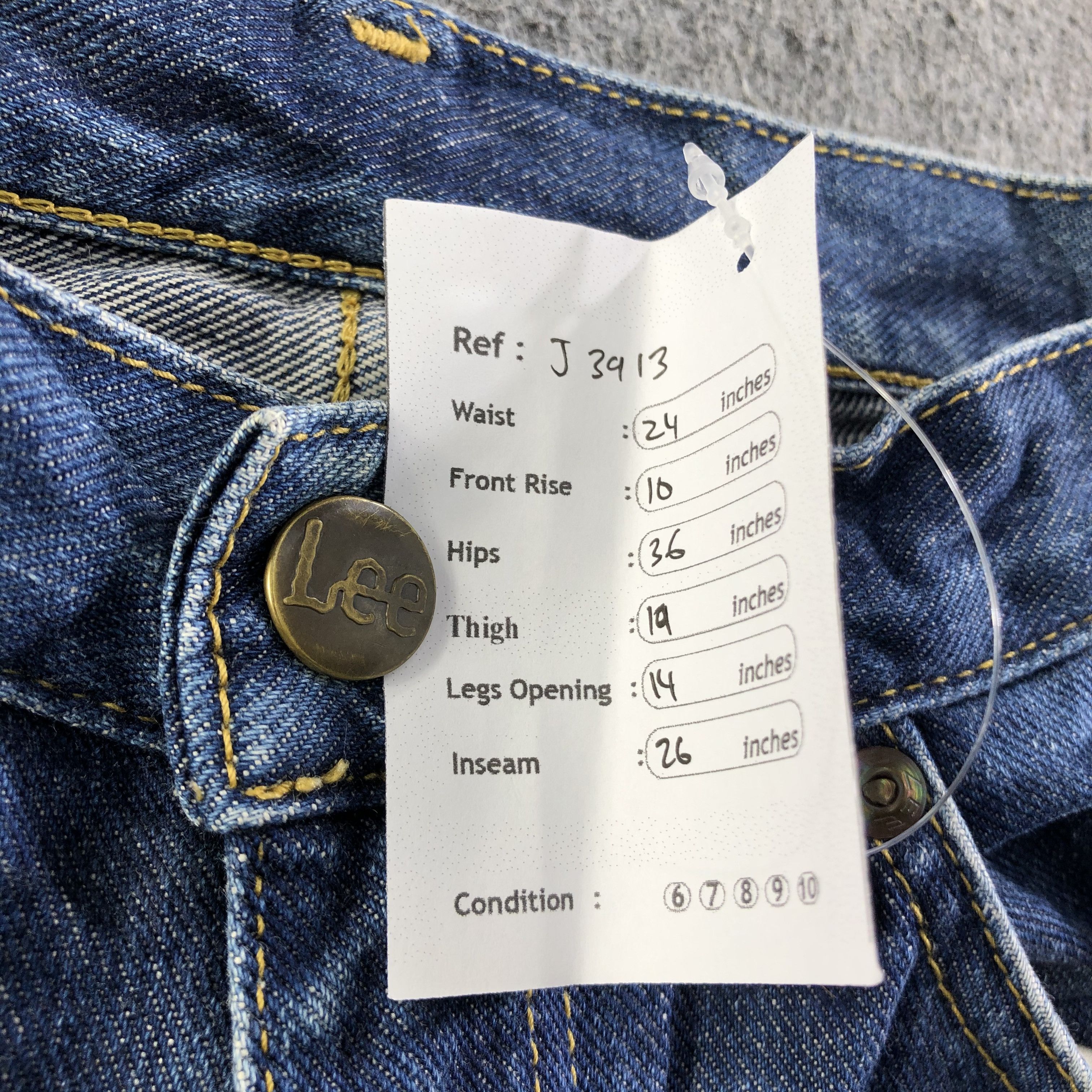Lee Vintage Blue Wash Lee Jeans-J3913 Size US 26 / EU 42 - 11 Thumbnail