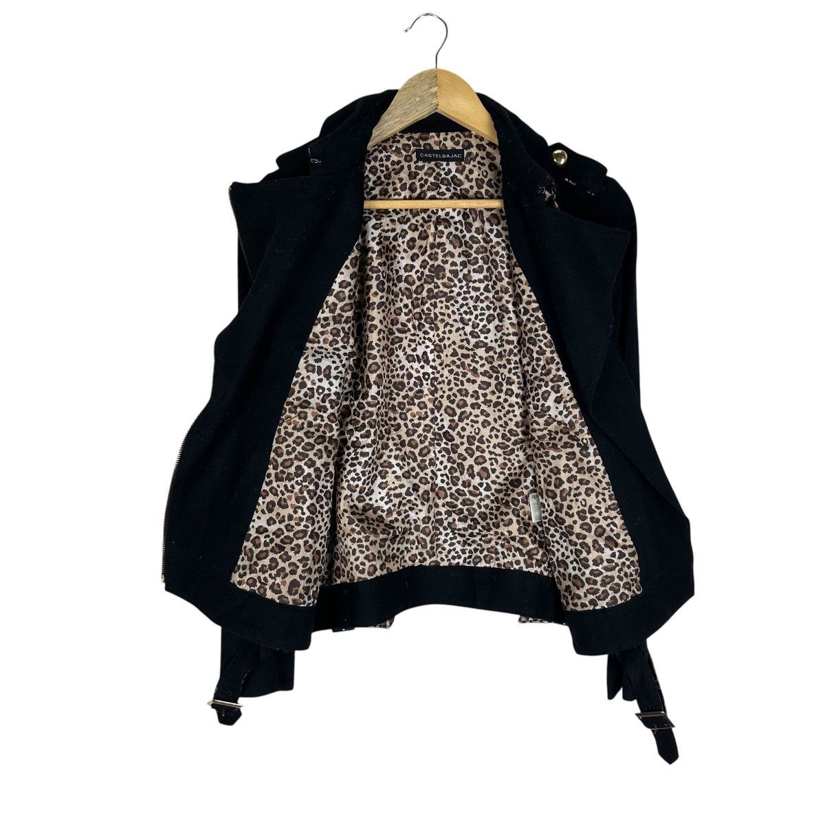 Jean Charles De Castelbajac CASTELBAJAC WOOL DOUBLE COLLAR LEOPARD JACKET Size S / US 4 / IT 40 - 8 Thumbnail