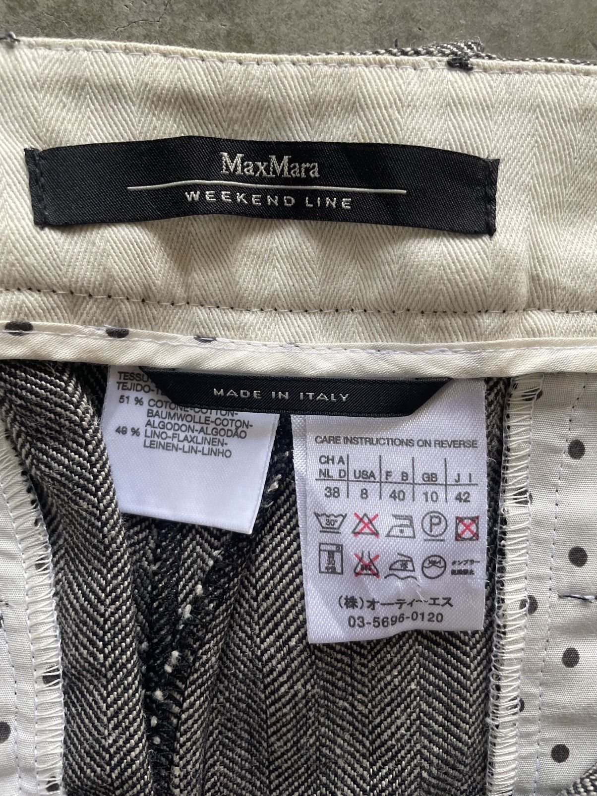 Designer × Vintage Vintage MaxMara HBT Short Pants Size US 32 / EU 48 - 4 Thumbnail