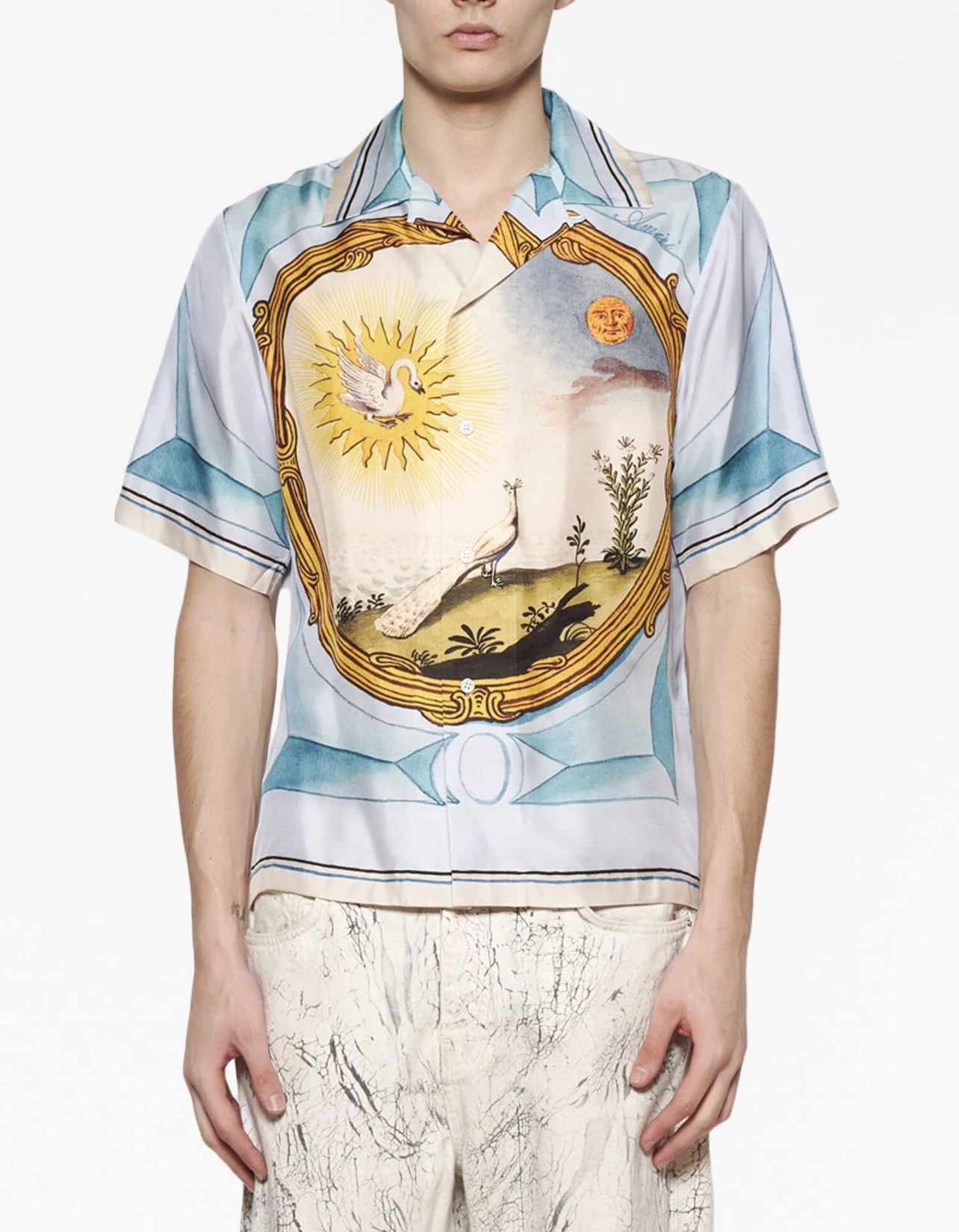 Amiri 🔥$1.5K VALUE🔥Landscape Frame Silk Shirt Size US M / EU 48-50 / 2 - 2 Thumbnail