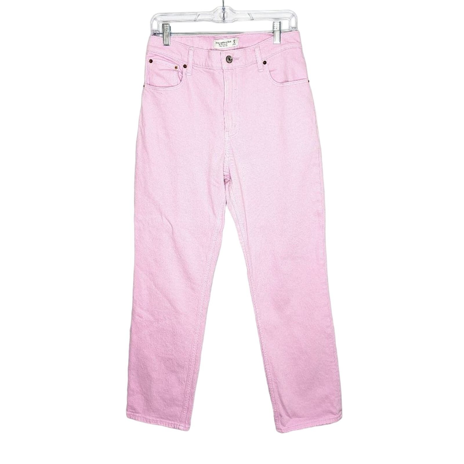 Abercrombie & Fitch Abercrombie & Fitch Orchid Pink Ultra High Rise 90s Straight Size 28" / US 6 / IT 42 - 1 Thumbnail