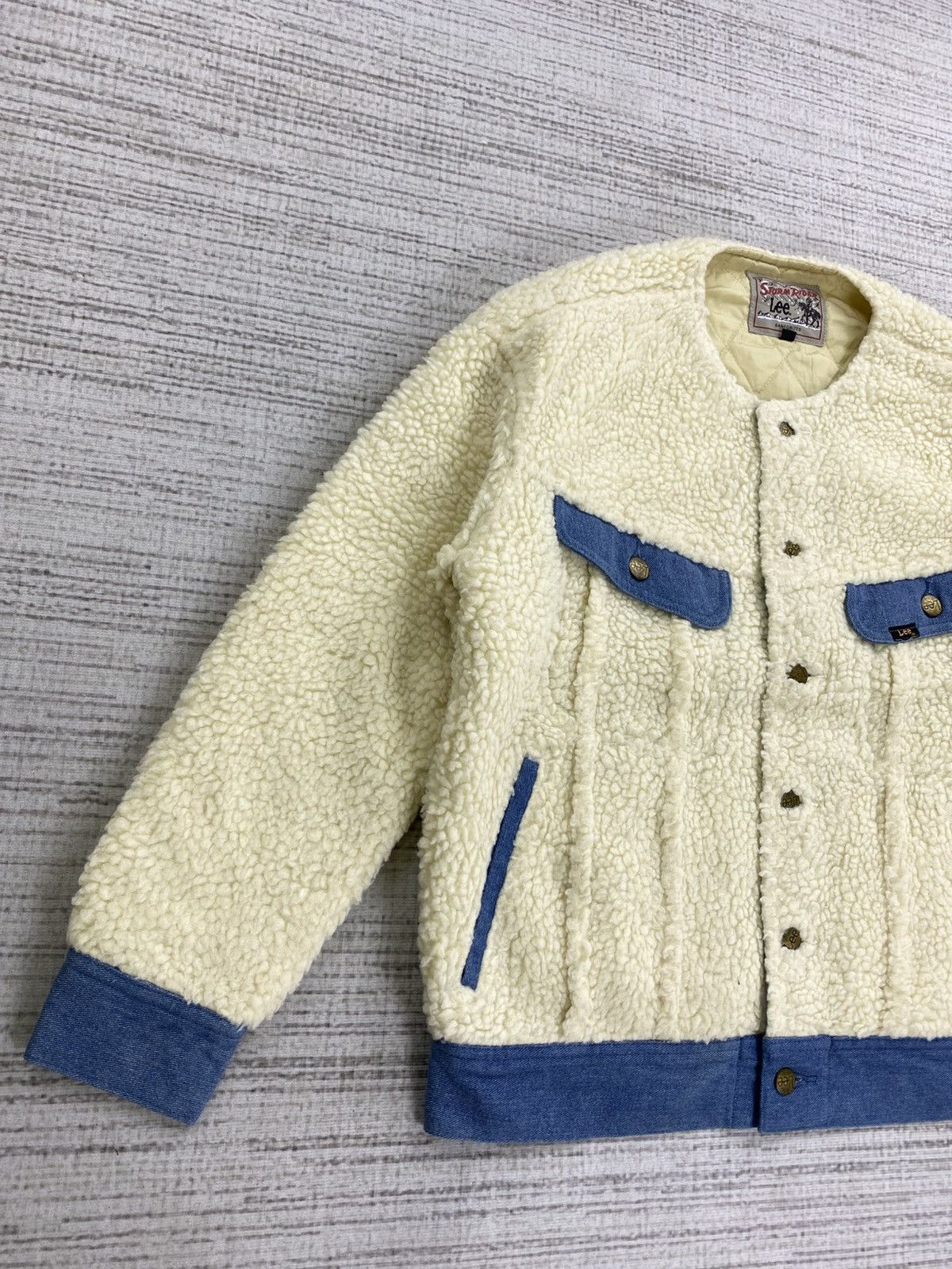 Lee × Vintage Vintage Lee Storm Rider Cropped Sherpa Jacket Size M / US 6-8 / IT 42-44 - 3 Thumbnail