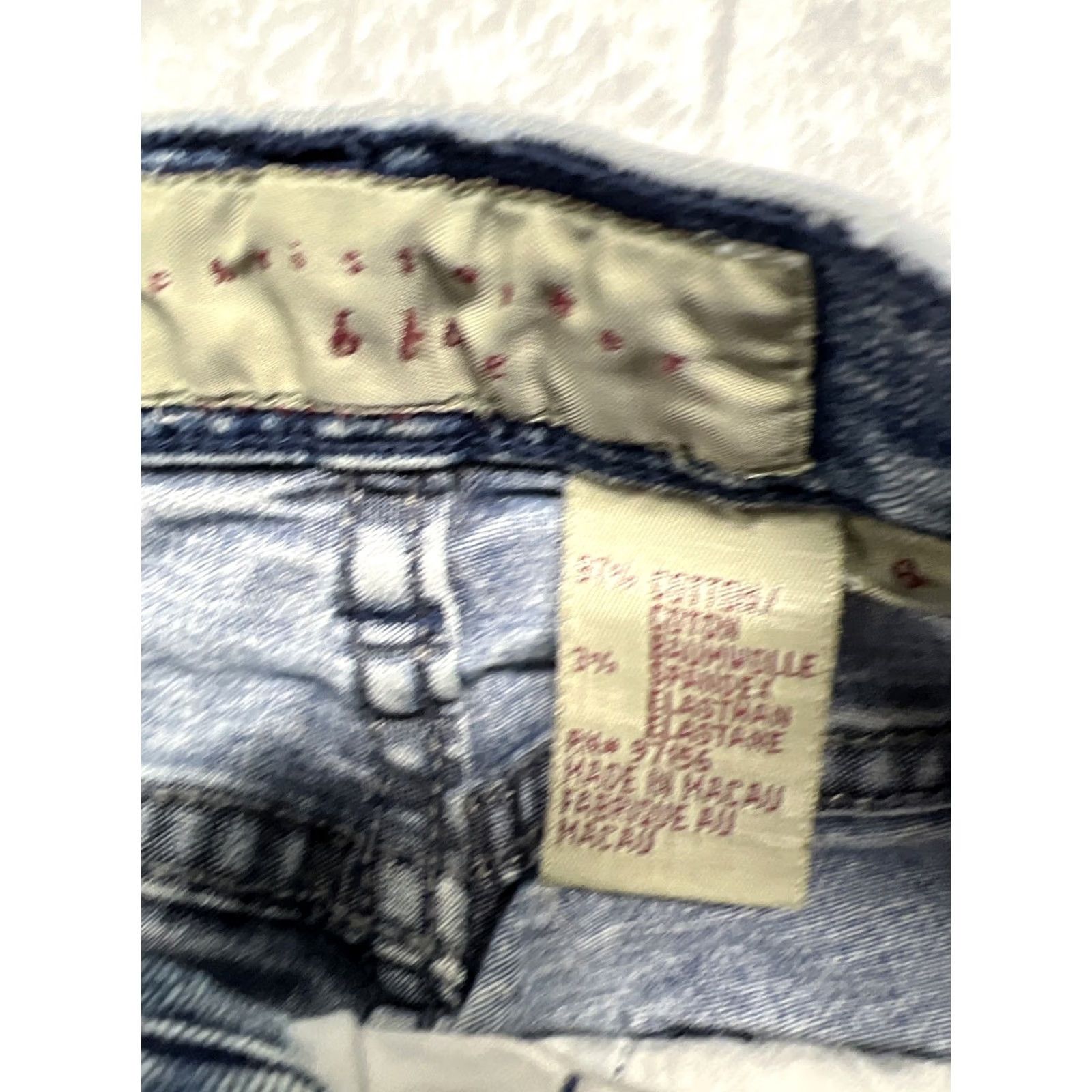 Denime Christopher Blue Women’s Jeans Size 6 Blue Stretch Denim Straight Leg Mid Rise Jeans Women Regular 30in inseam Blue Size 29" - 7 Thumbnail