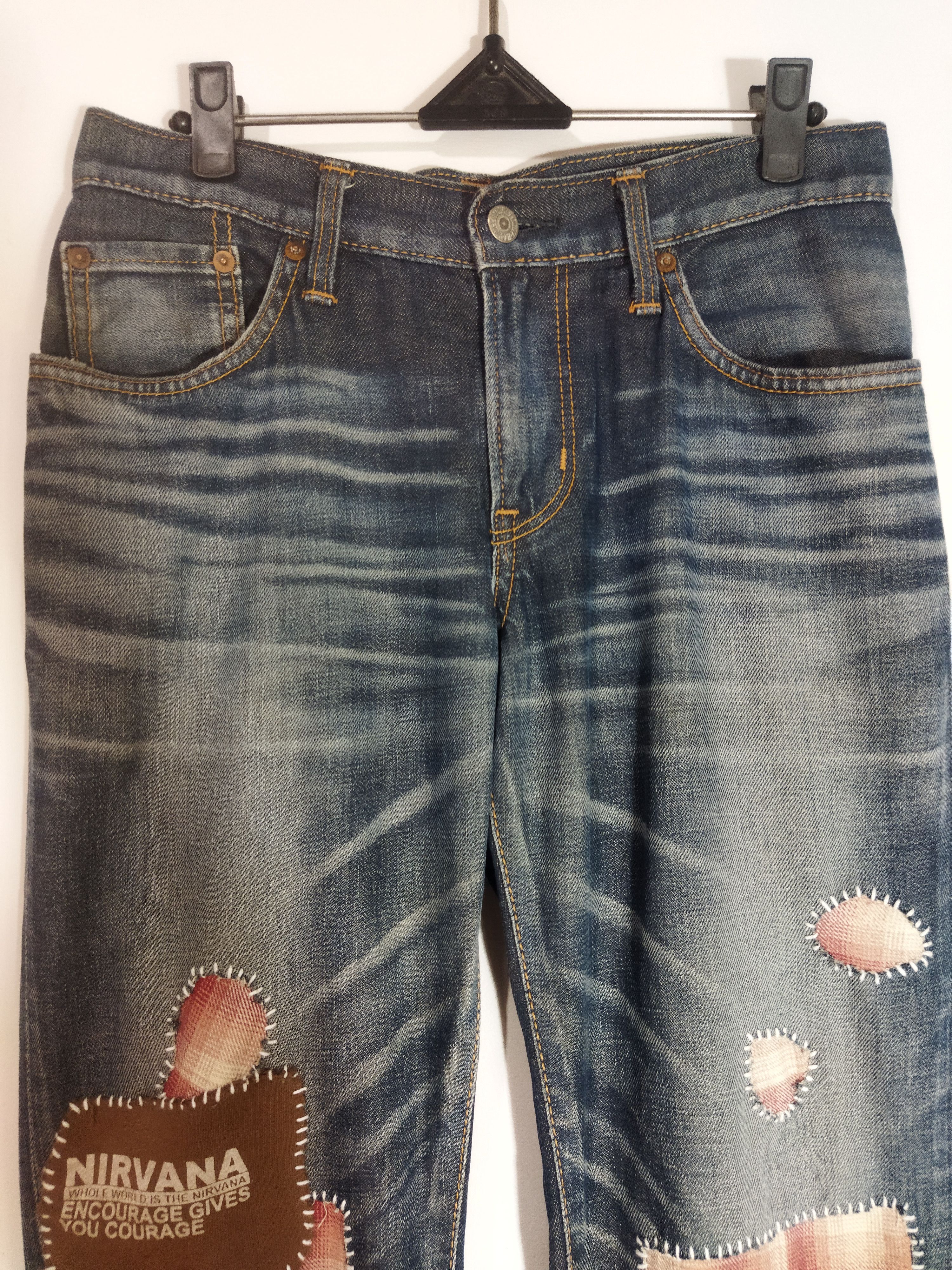 Edwin Custom Reworked Edwin Denim Jeans Distressed Patchwork Skull Size US 28 / EU 44 - 5 Thumbnail