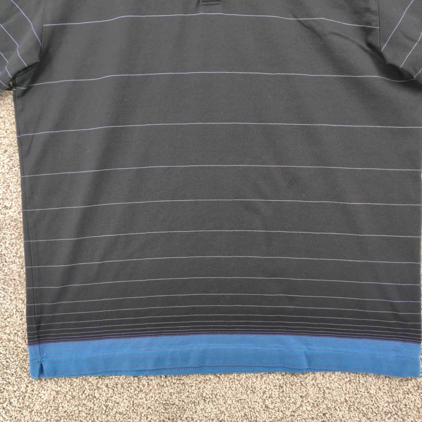 Nike VINTAGE Nike Tiger Woods Collection Golf Polo Shirt Mens M Black Striped Size US M / EU 48-50 / 2 - 6 Thumbnail