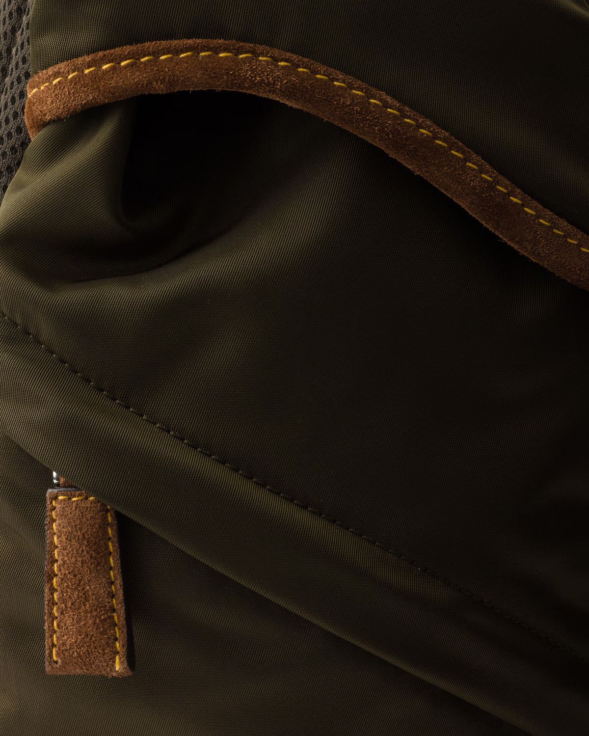 Prada os11x0126 Size: OS / Re-Nylon And Suede Backpack Musk Green Size ONE SIZE - 6 Thumbnail