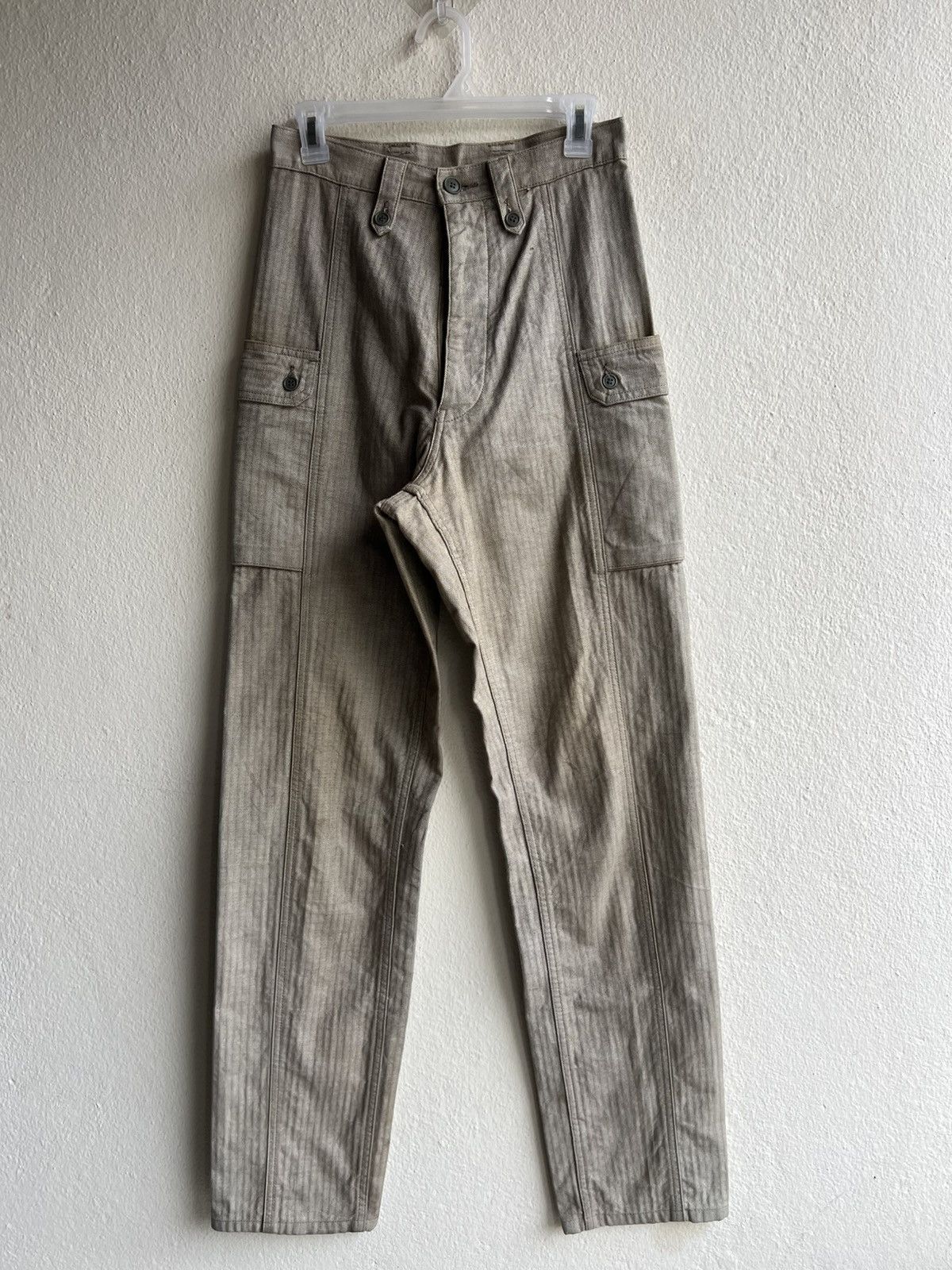 Full Count & Co. Vintage Full Count Japan Dirty Mud Stains HBT Trouser Pant Size US 28 / EU 44 - 2 Thumbnail