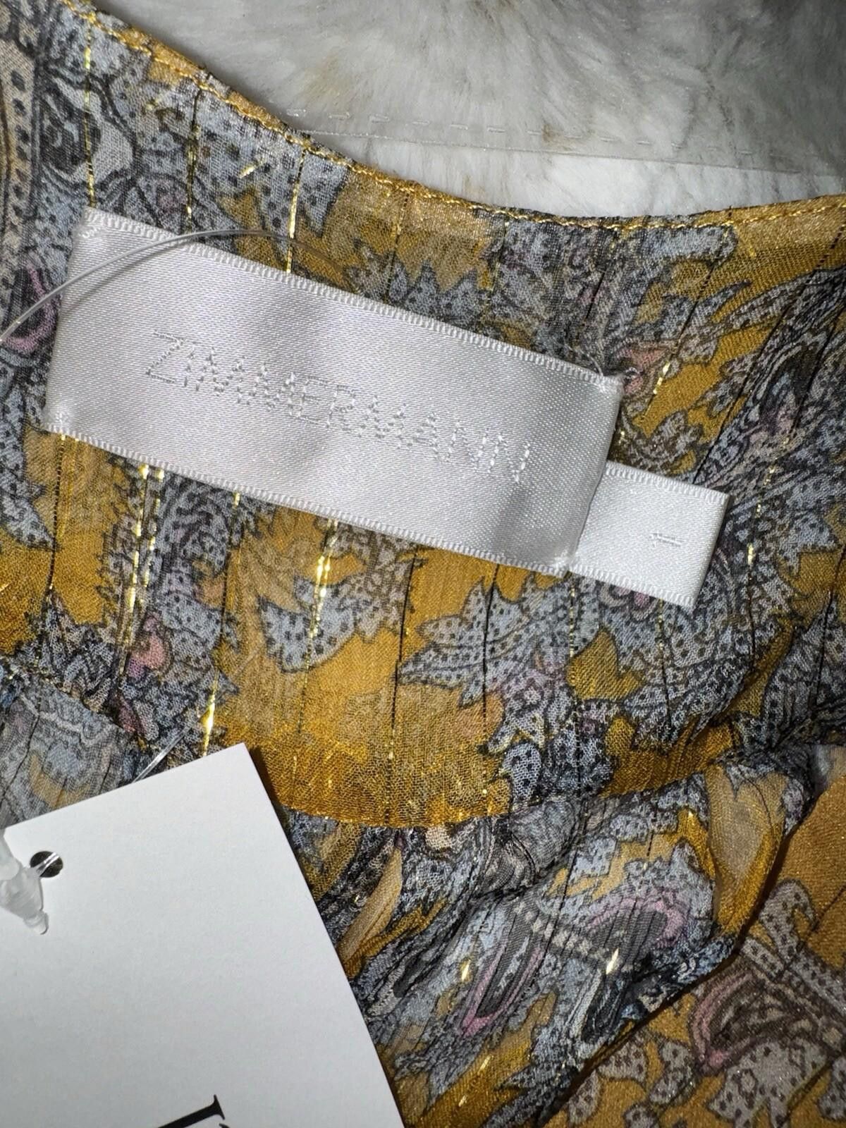Zimmermann ZIMMERMANN Size 1 Med Silk Jumpsuit Floral Ruffle Playsuit Size 32" / US 10 / IT 46 - 7 Thumbnail