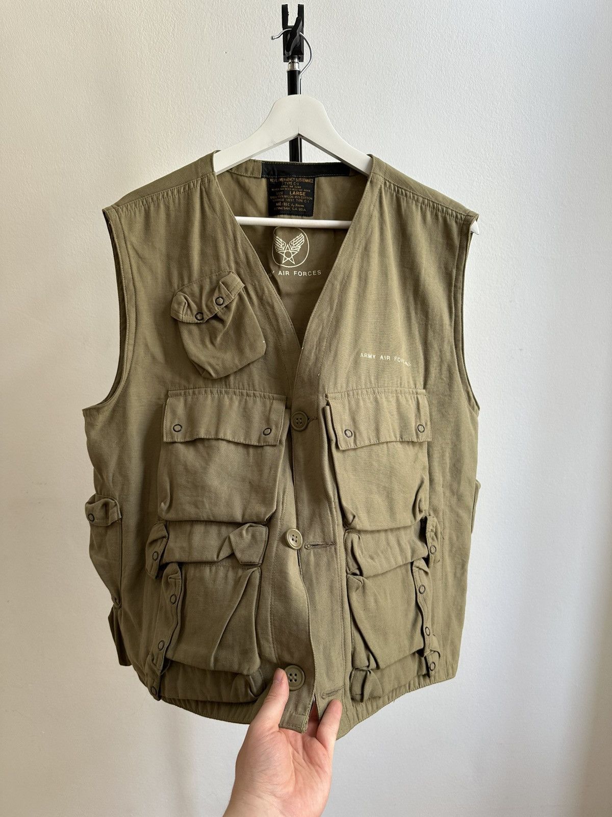 Vintage Army Ti-Tec Army Military Polo Ralph Style Multi Pocket Vest Size US M / EU 48-50 / 2 - 5 Thumbnail
