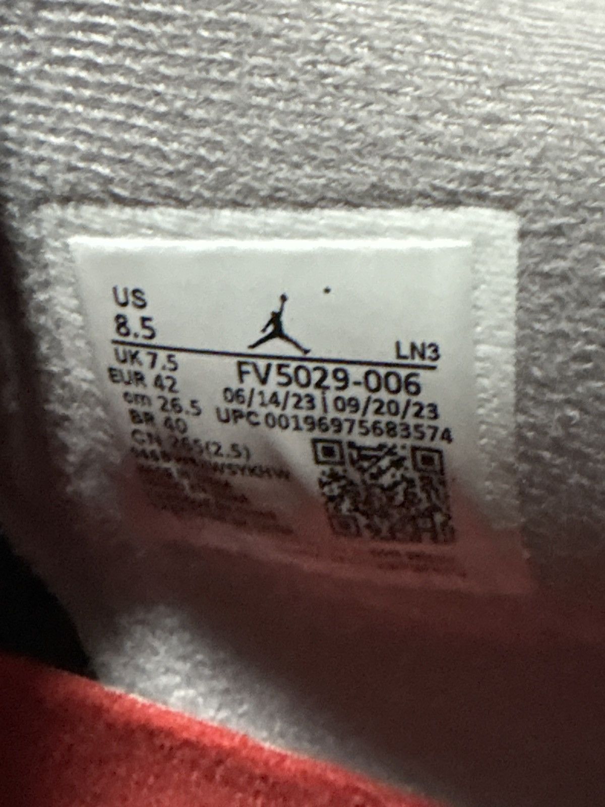 Jordan Brand Jordan 4 Bred Reamagined Size US 8.5 / EU 41-42 - 6 Thumbnail