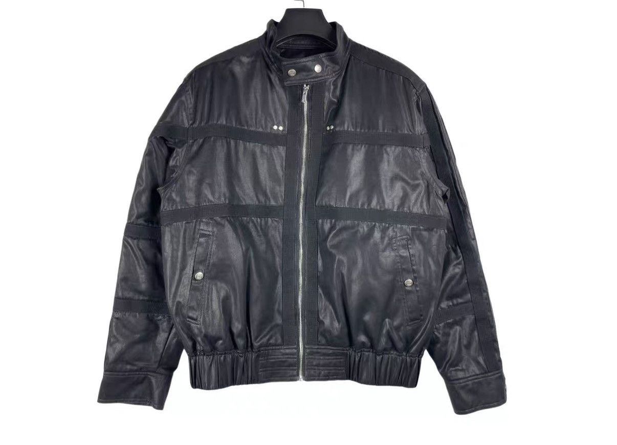 By Far Far Archive Waxed Zip Oversized Biker Jacket J31 Size US M / EU 48-50 / 2 - 1 Thumbnail