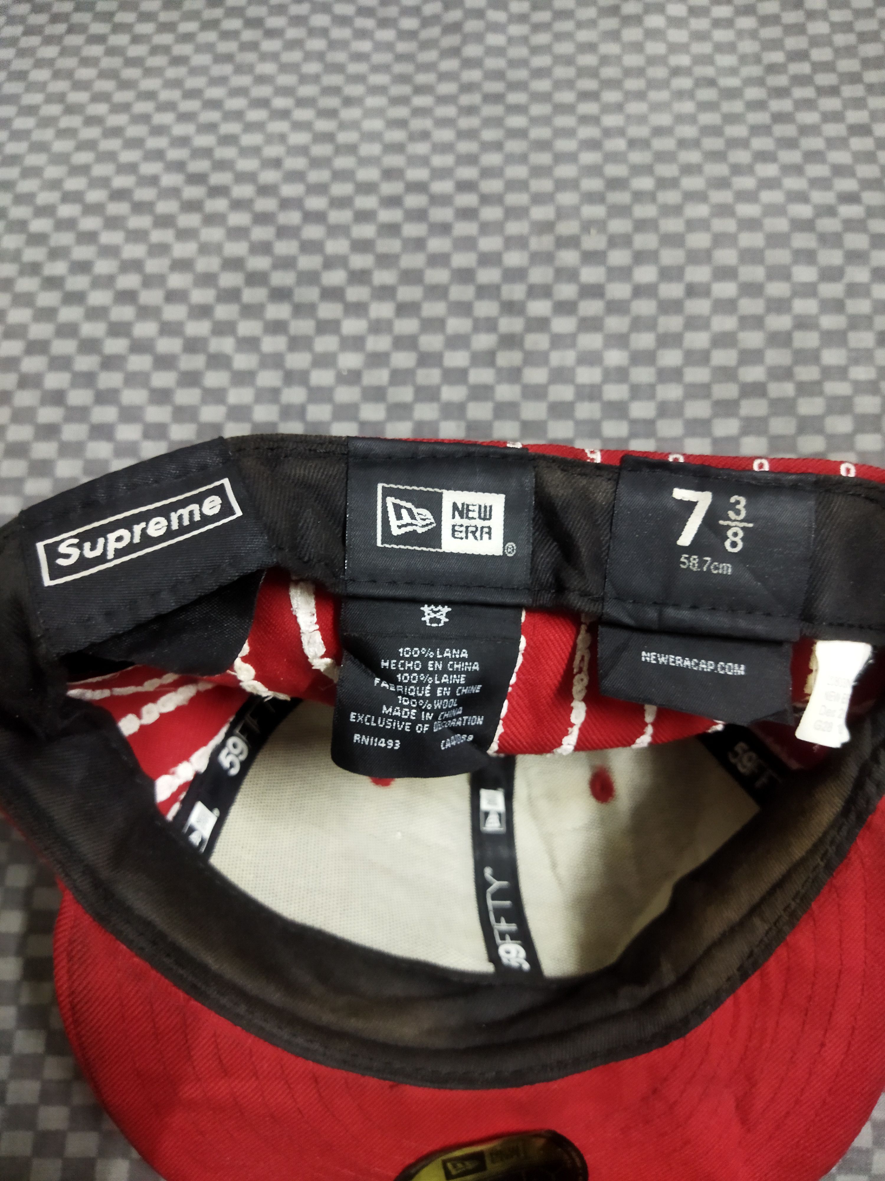 New Era × Supreme 2019 Supreme Text Stripe New Era Hat Size ONE SIZE - 6 Thumbnail