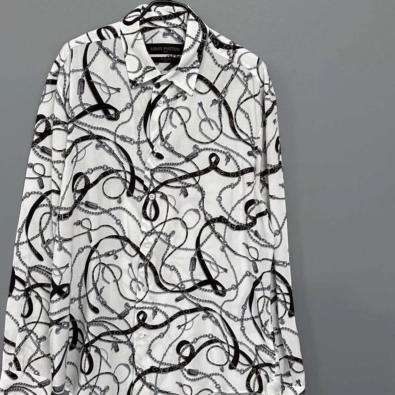 Louis Vuitton LV Monogram Chain Shirt 95 New Size L Size US L / EU 52-54 / 3 - 2 Thumbnail