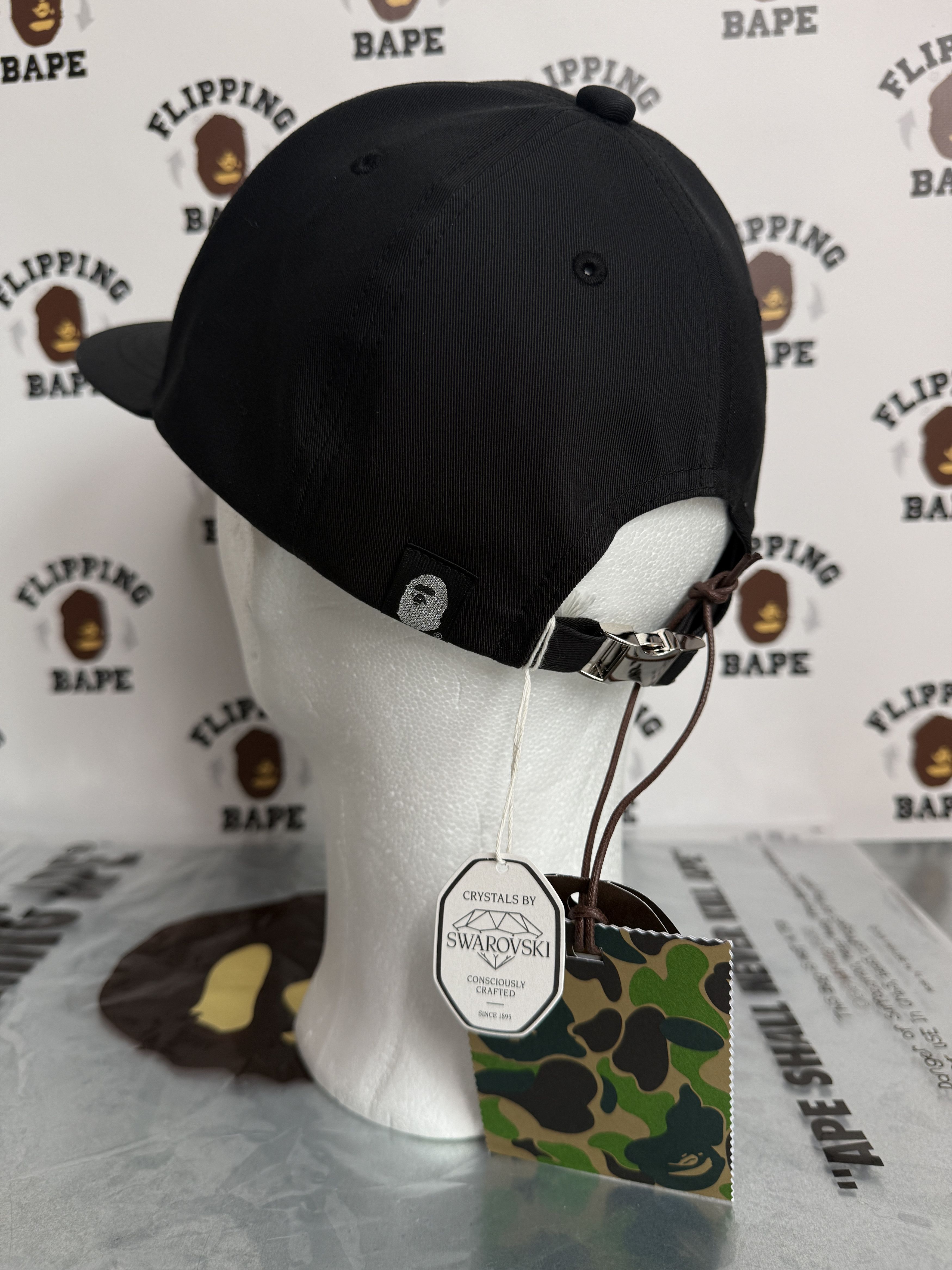 Bape × Swarovski BAPE X SWAROVSKI A BATHING APE LOGO CAP Size ONE SIZE - 11 Thumbnail