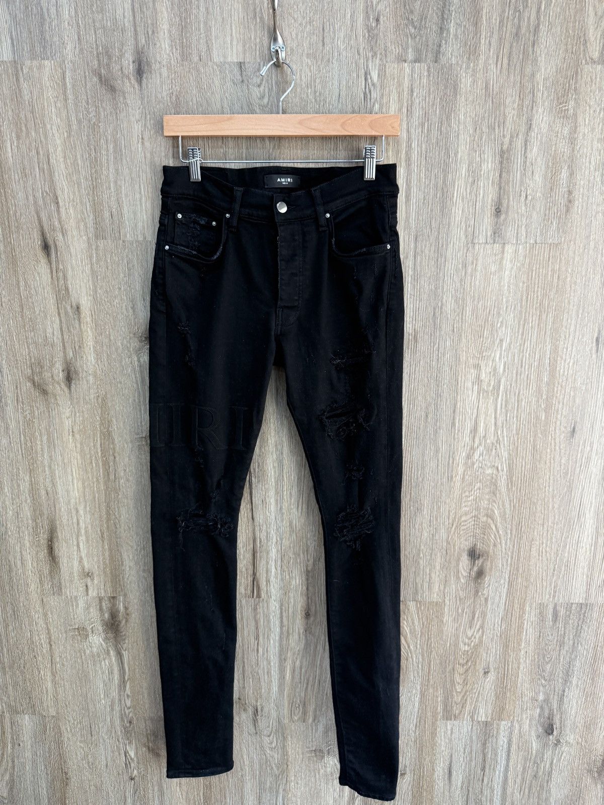 Amiri Amiri Black Denim Jeans Size US 31 - 1 Thumbnail