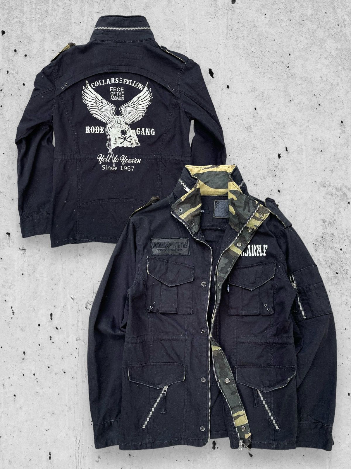 If Six Was Nine 🔥Vintage Jack Rose Punk Embroidered Logo M65 Field Jacket Size US M / EU 48-50 / 2 - 1 Thumbnail