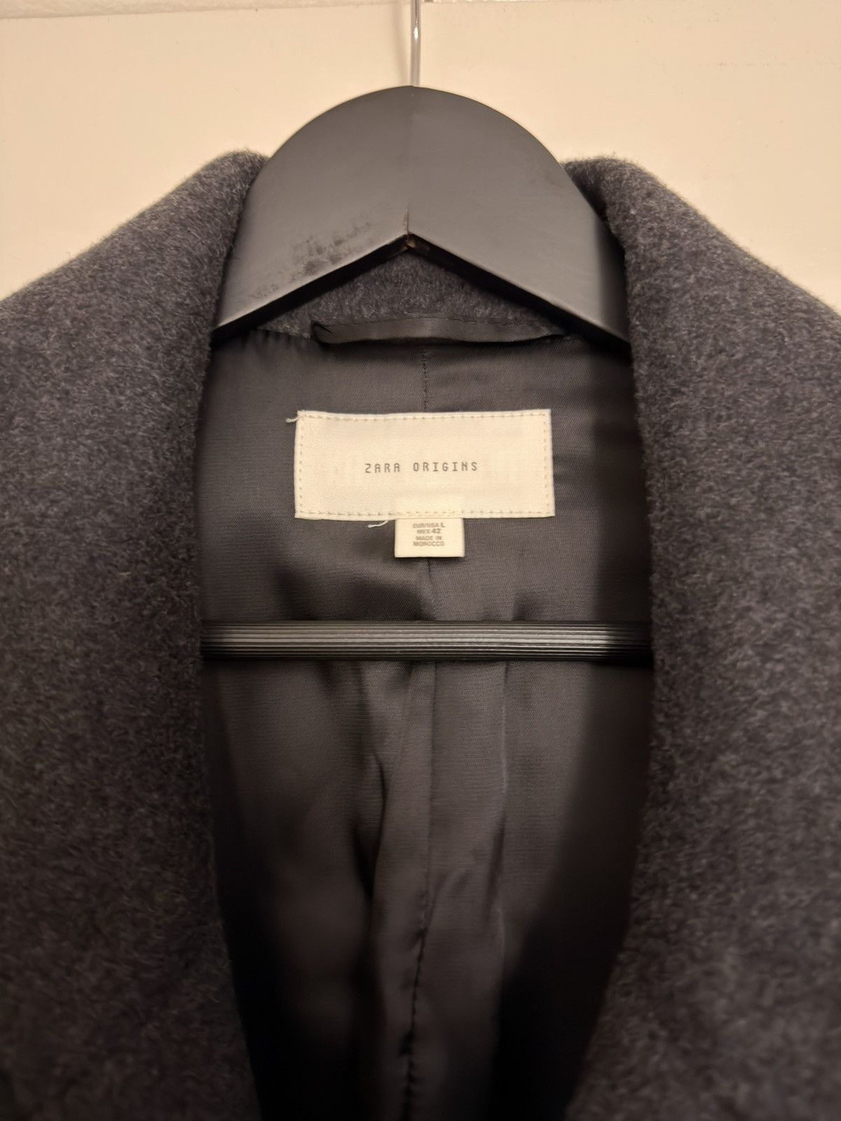 Zara Italian Cashmere Wool Coat Size US L / EU 52-54 / 3 - 3 Thumbnail