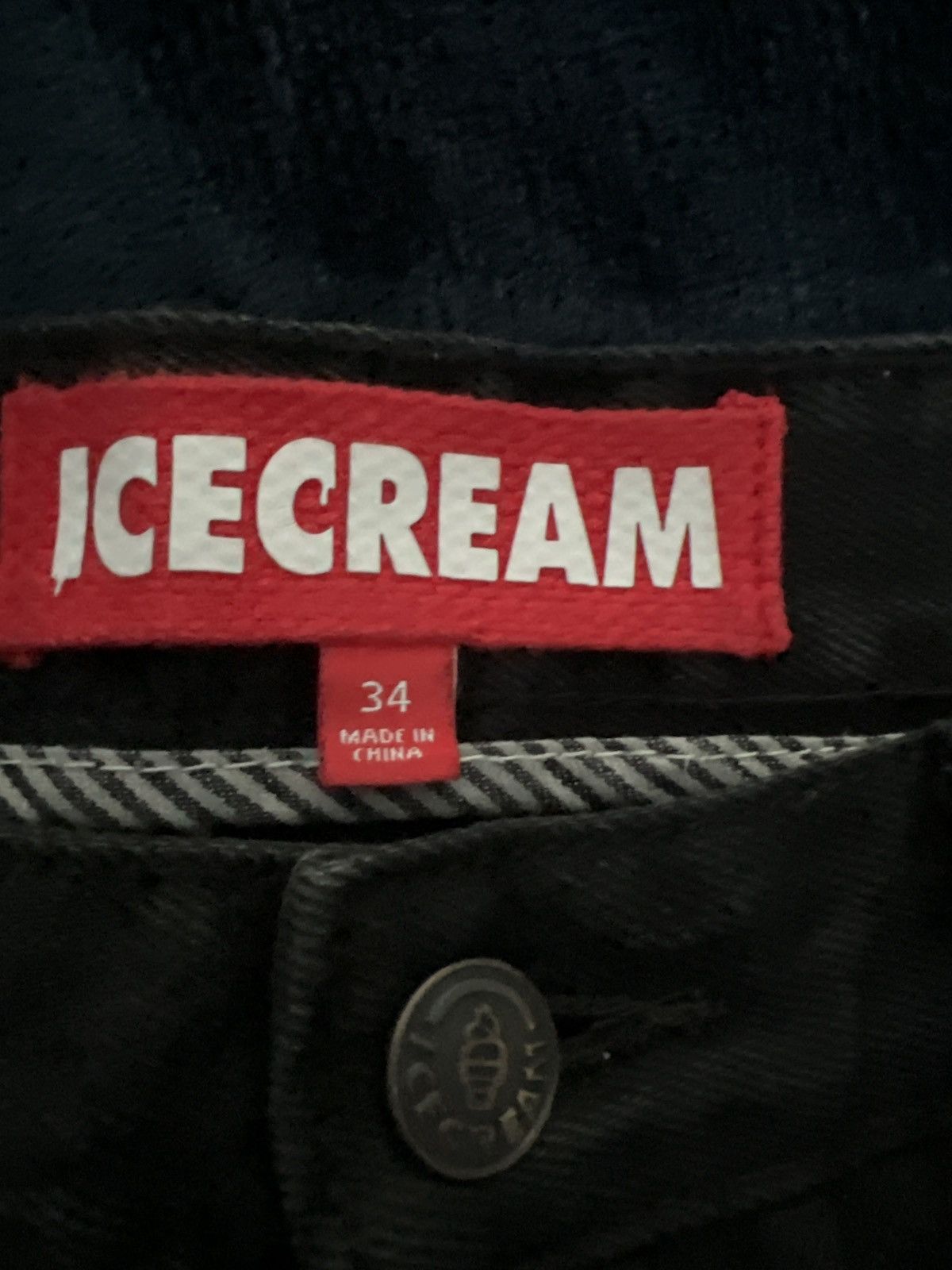 Icecream bbc icecream black baggy jeans Size US 34 / EU 50 - 2 Thumbnail