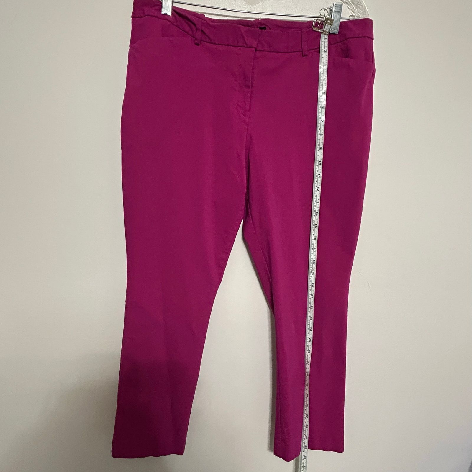 Worthington Worthington Raspberry Pink Slim Cropped Pants Size 16 Size 38" / US 16 / IT 52 - 3 Thumbnail