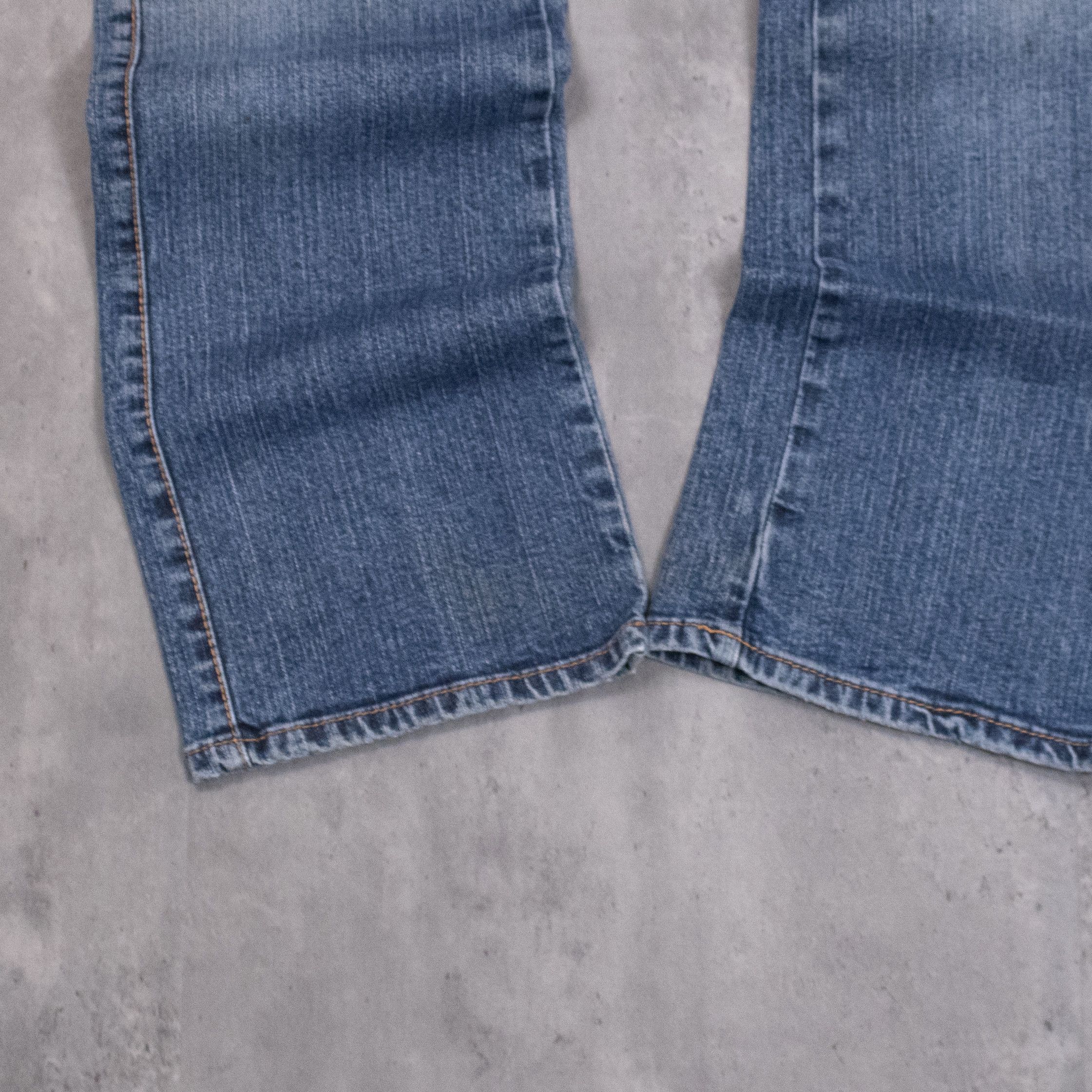 If Six Was Nine Vintage Y2K Arua Bootcut Mid Wash Baggy Denim Jeans Size US 29 - 6 Thumbnail