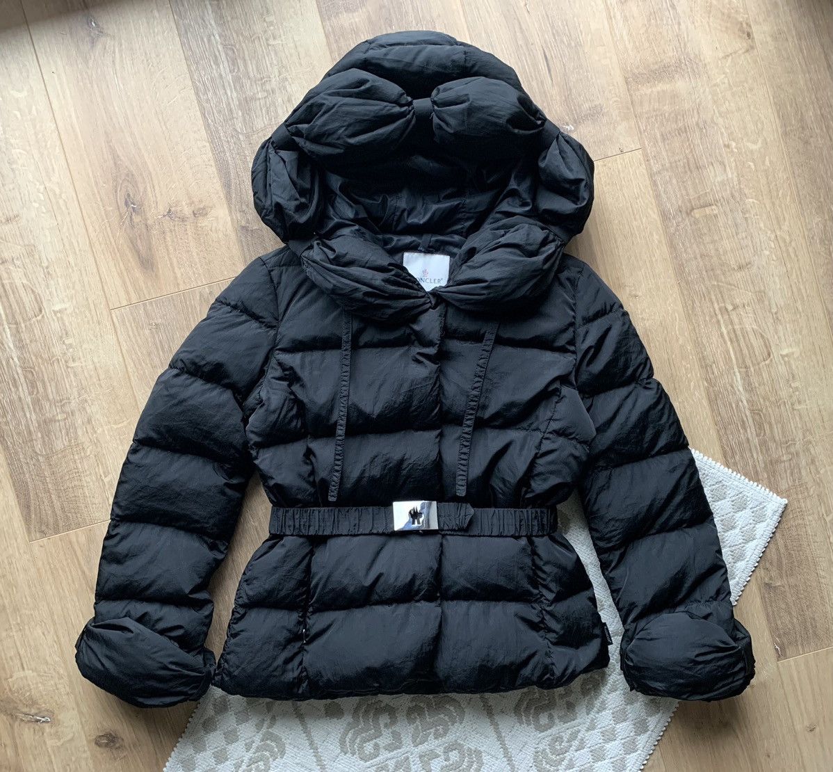 image of Moncler Pepper Grenoble Parc Sud Galaxie Puffer Down Jacket in Black, Women's (Size Medium)