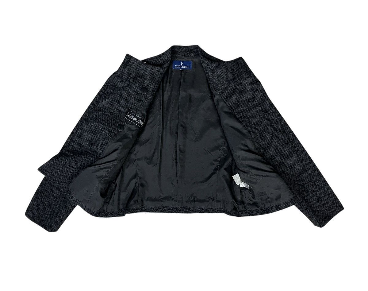 Cerruti 1881 × Vintage Nino Cerruti Made in Japan Double Breasted Twill Jacket Size S / US 4 / IT 40 - 8 Thumbnail