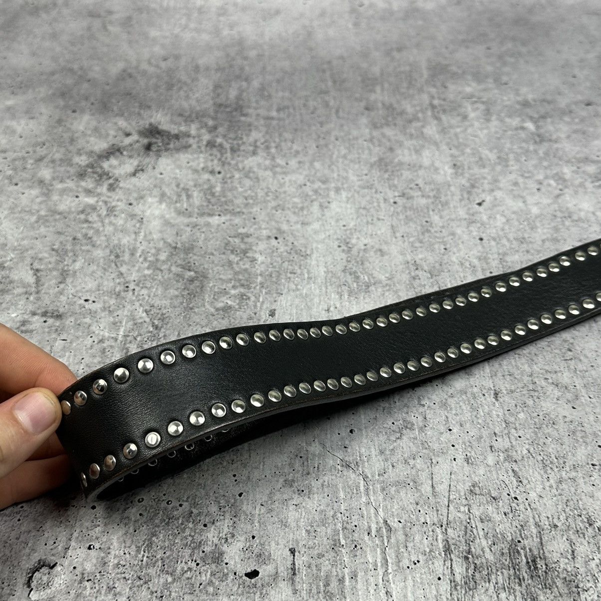 Vintage Vintage Italy 90s Nanni Leather Belt Y2K Style Size 34 - 6 Thumbnail