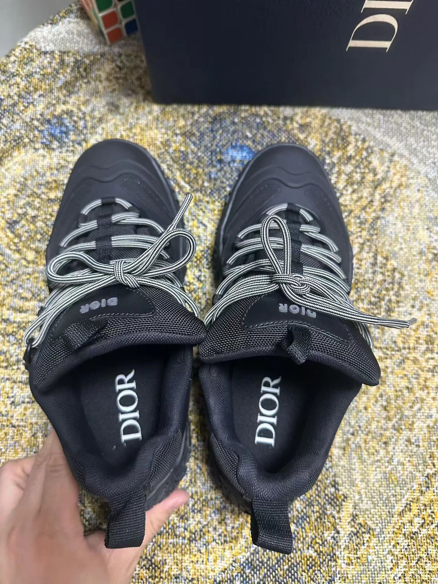 Dior DIOR Diorizon Fabric Logo Low Top Sneaker Black 39 EU Size US 6 / EU 39 - 6 Thumbnail