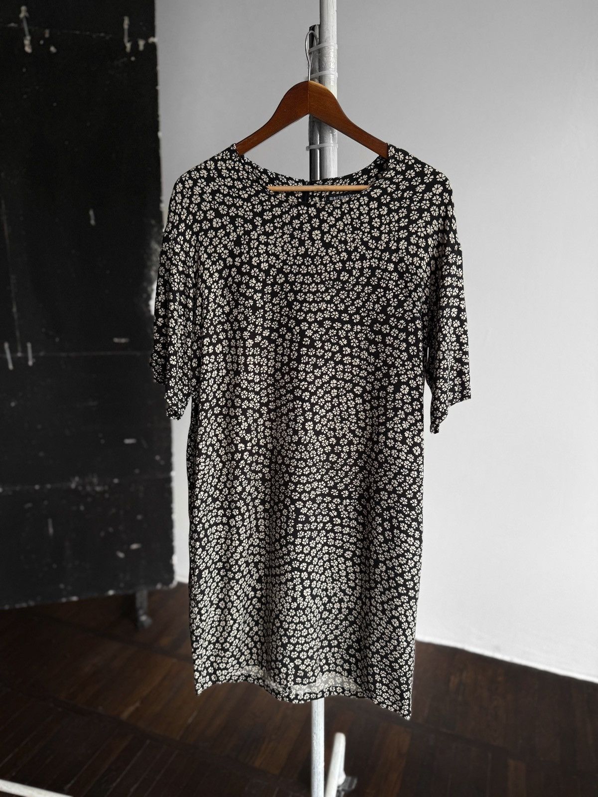 Marimekko Marimekko Black White Floral Patterned Relaxed Fit Dress Size M / US 6-8 / IT 42-44 - 1 Thumbnail