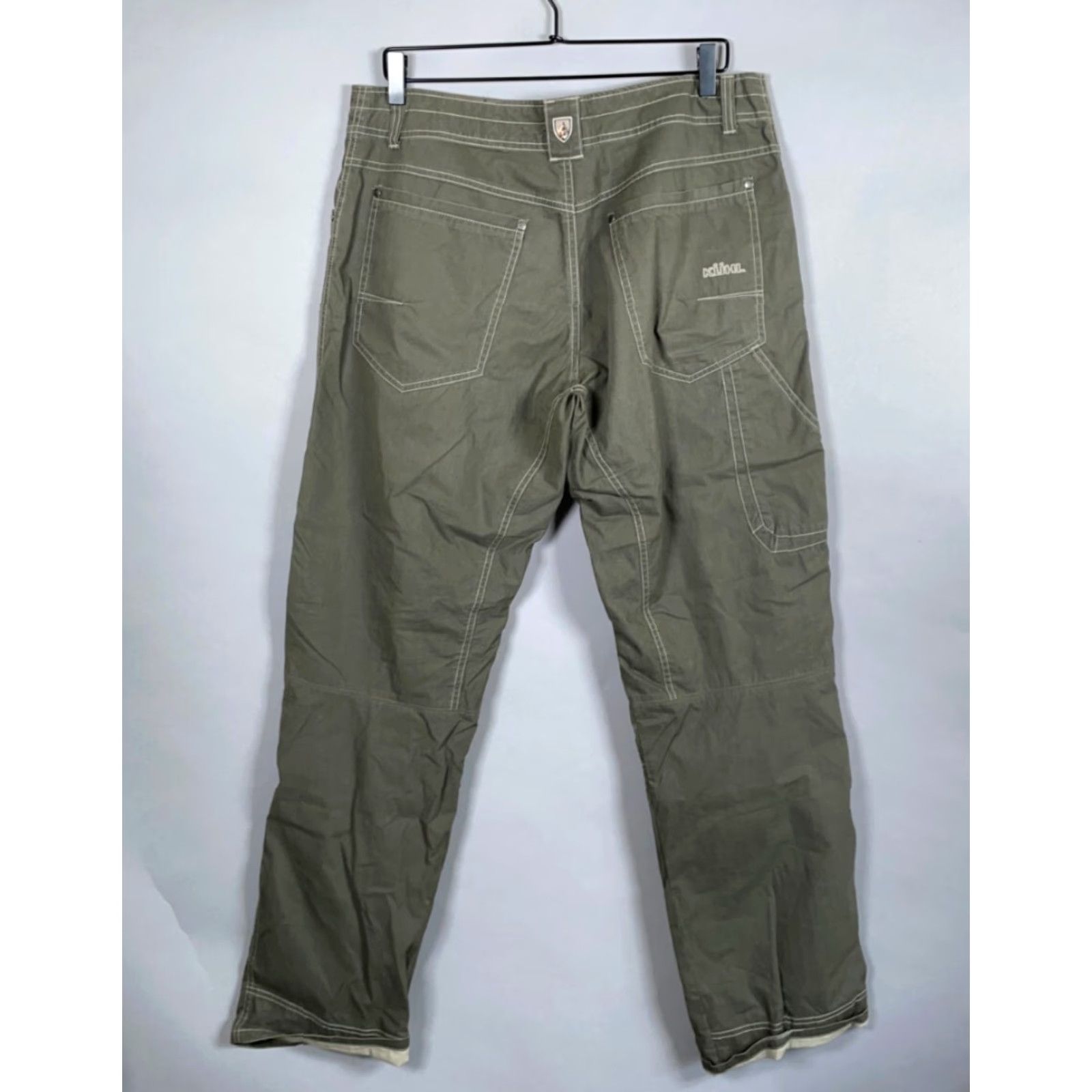 Vintage VINTAGE Kuhl Revolvr Pants Men 34 x 34 Green Chino Casual Outdoor Lightweight Size US 36 / EU 52 - 2 Thumbnail