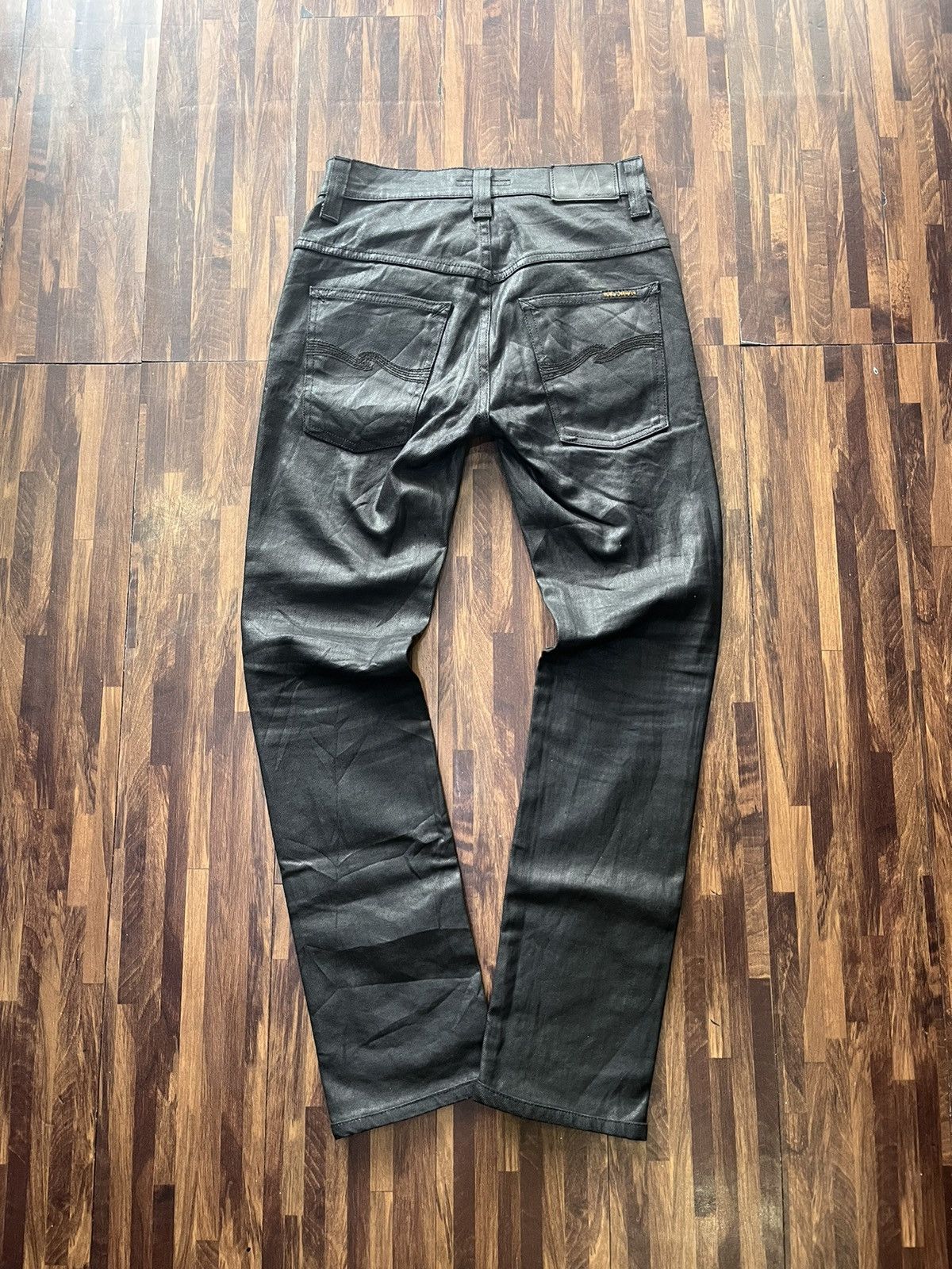 Nudie Jeans Thin Finn Black 2 black Nudie jeans CO Size US 28 / EU 44 - 6 Thumbnail