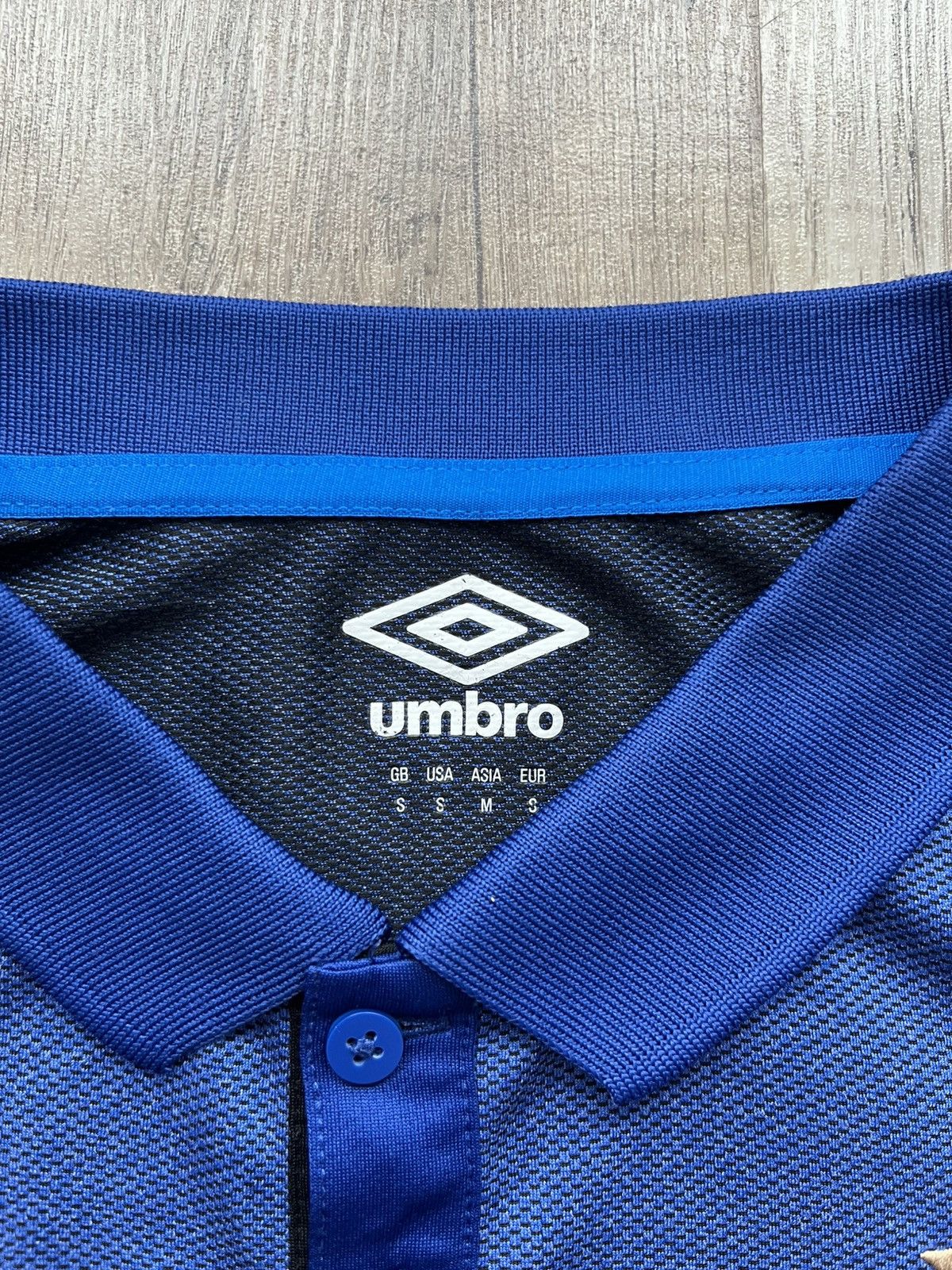Umbro × Vintage Umbro Polo Shirt PSV Blue 2018-2019 Size S Size US S / EU 44-46 / 1 - 6 Thumbnail