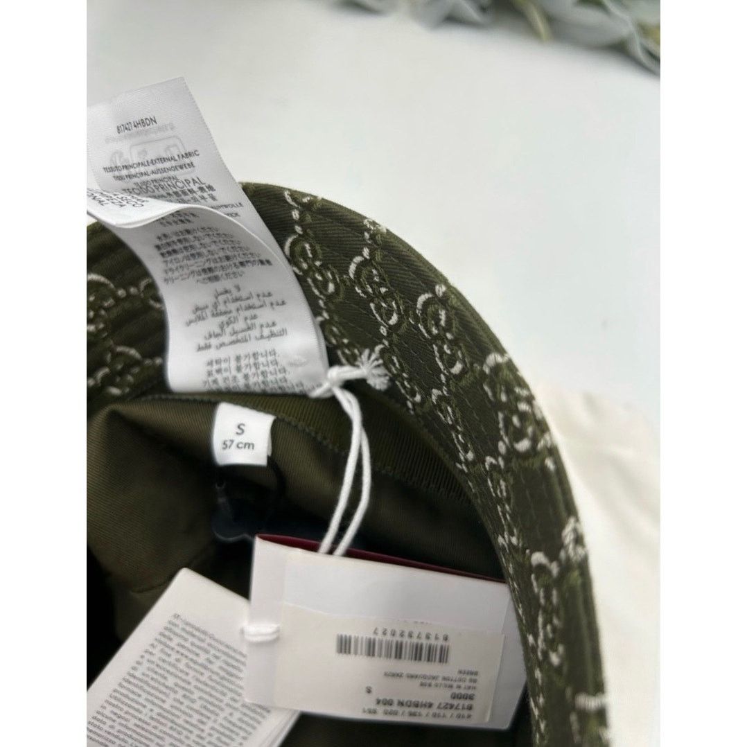 Gucci Men's Gucci, GG shadow jacquard cotton, bucket, hat, size s Size ONE SIZE - 6 Thumbnail
