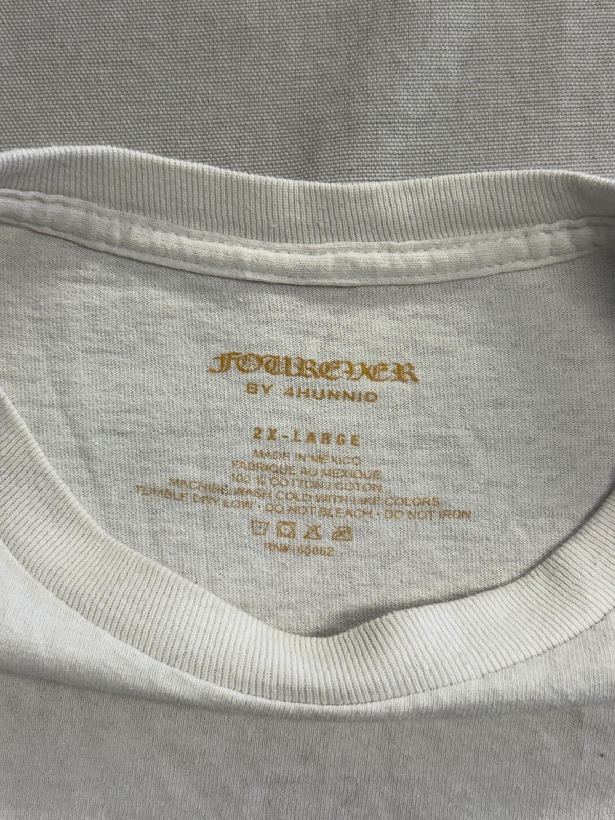 Forever 21 4Hunnid Fourever Hollow 4 White Long Sleeve T-Shirt 400 2XL Size US XXL / EU 58 / 5 - 3 Thumbnail