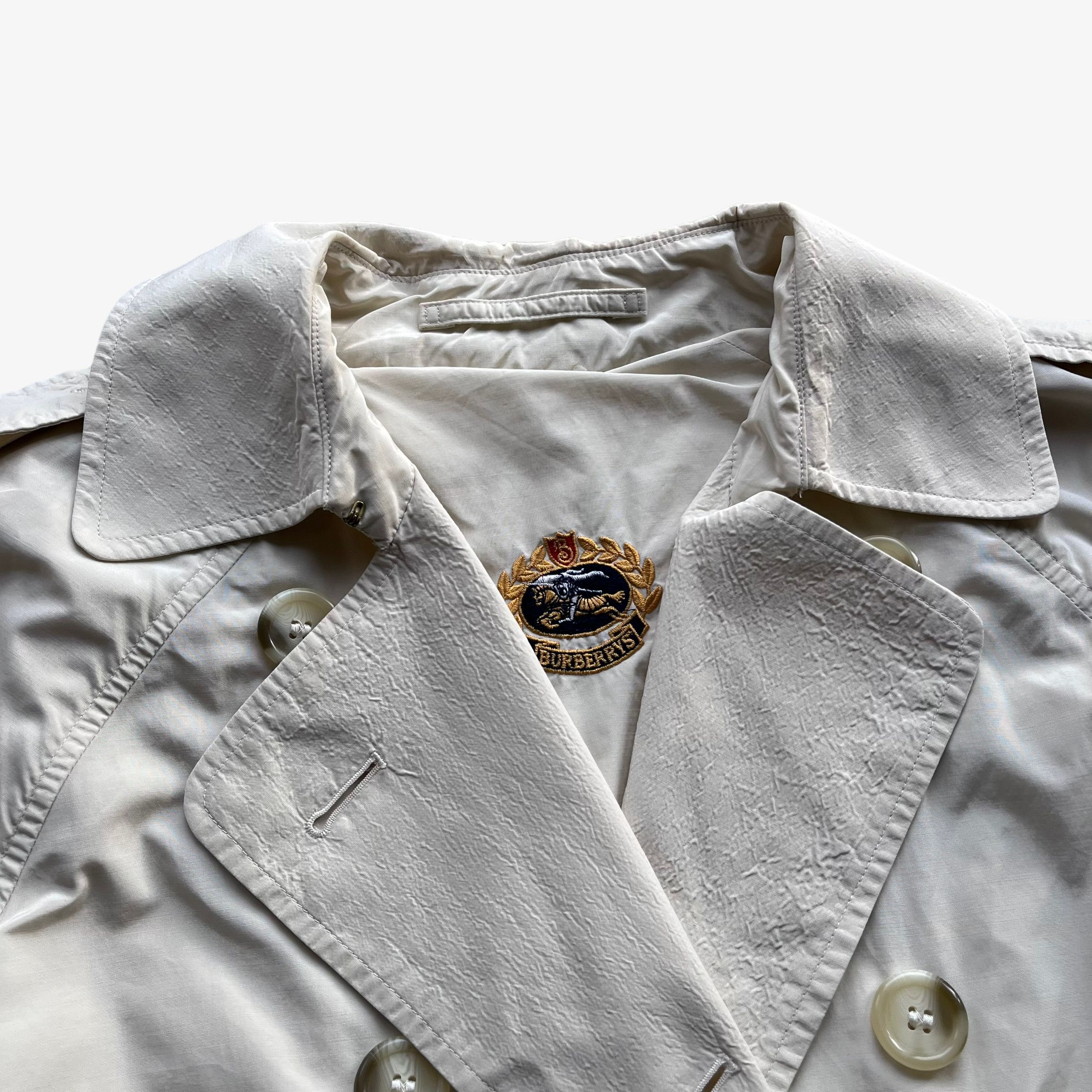 Burberry Vintage 80s Women's Burberry Double Breasted Trench Coat Size M / US 6-8 / IT 42-44 - 5 Thumbnail