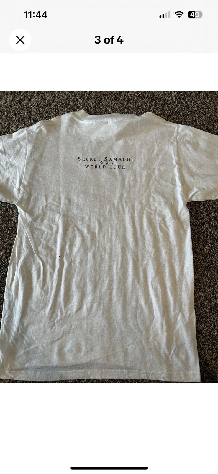 Vintage 1997 live secret samadhi tour band T large Size US L / EU 52-54 / 3 - 3 Thumbnail