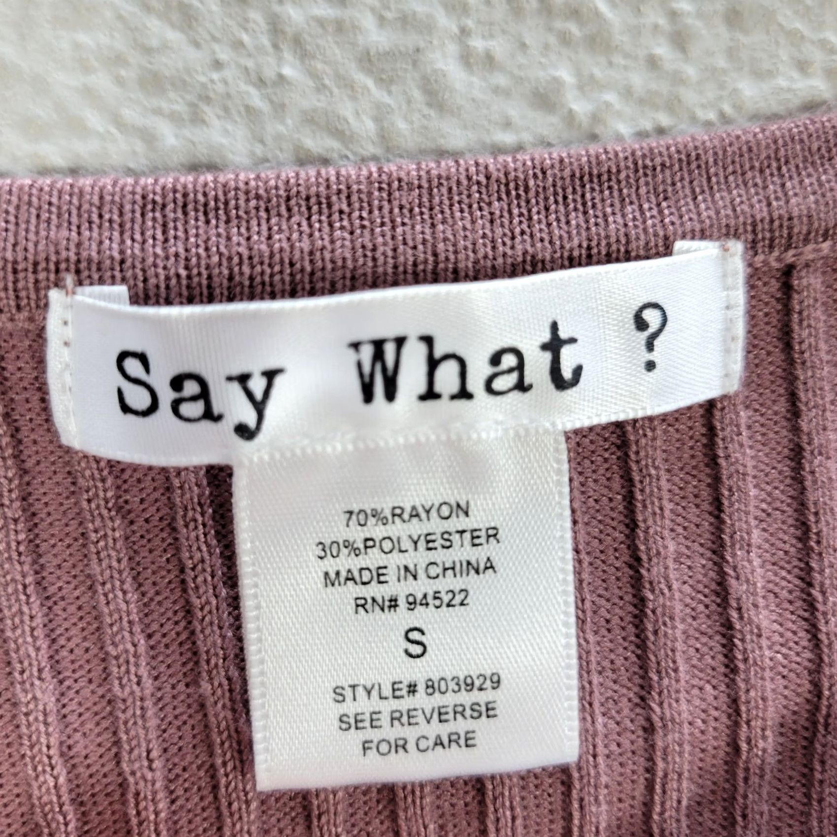 Vintage Say What Pink Ribbed Bodycon Dress Open Sleeve Accent Stretch Sz S Women's NWT Size S / US 4 / IT 40 - 3 Thumbnail